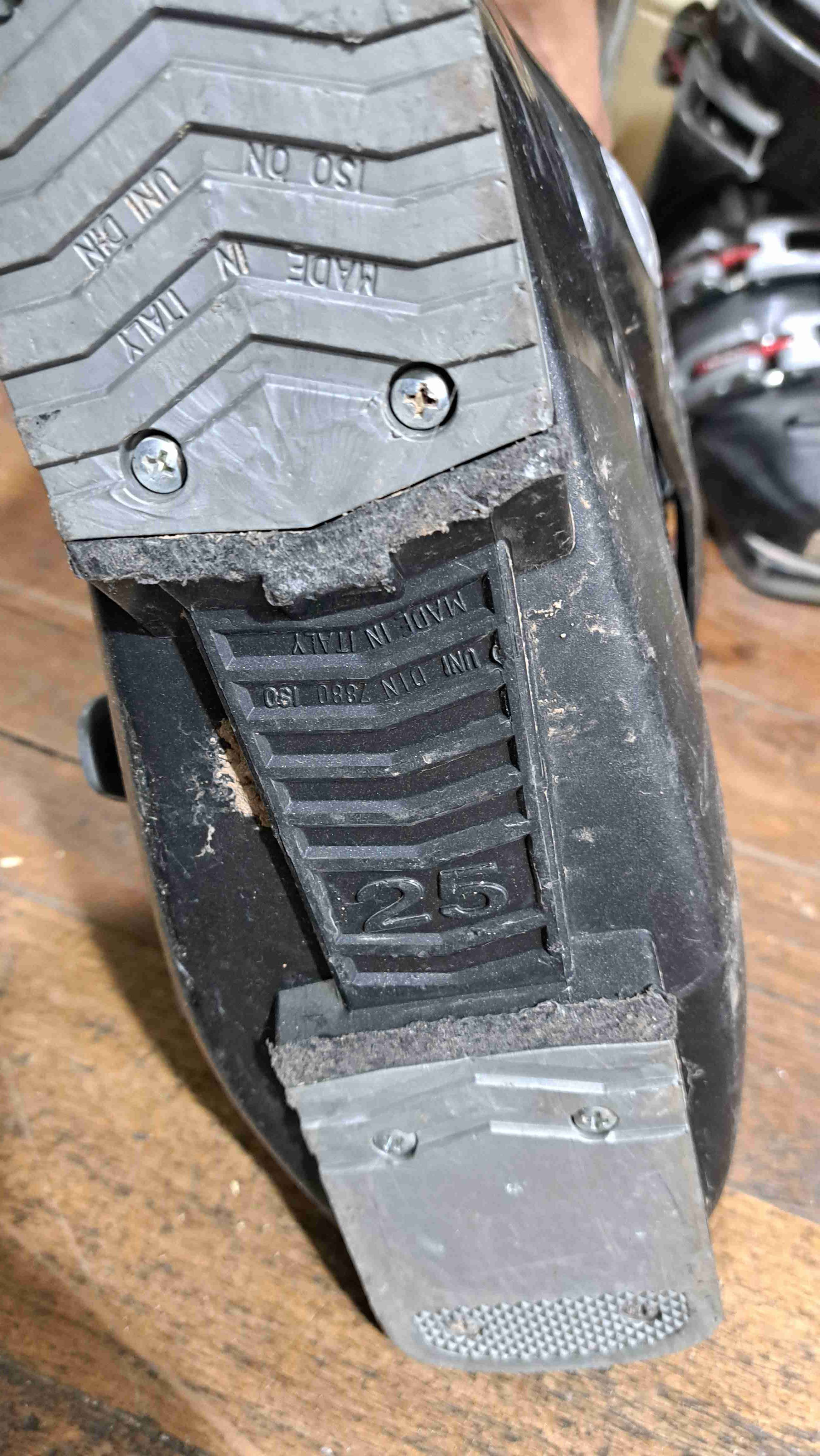 Bota de esquí gris unisex - miniatura 5