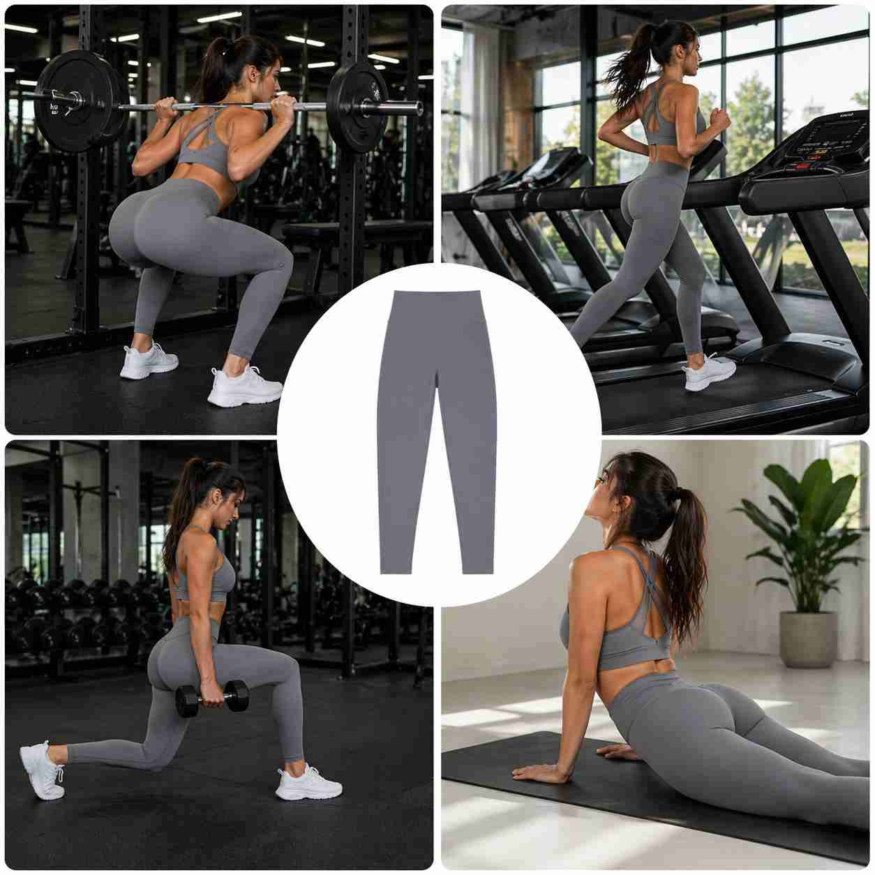 Leggings grises deportivos - miniatura 6