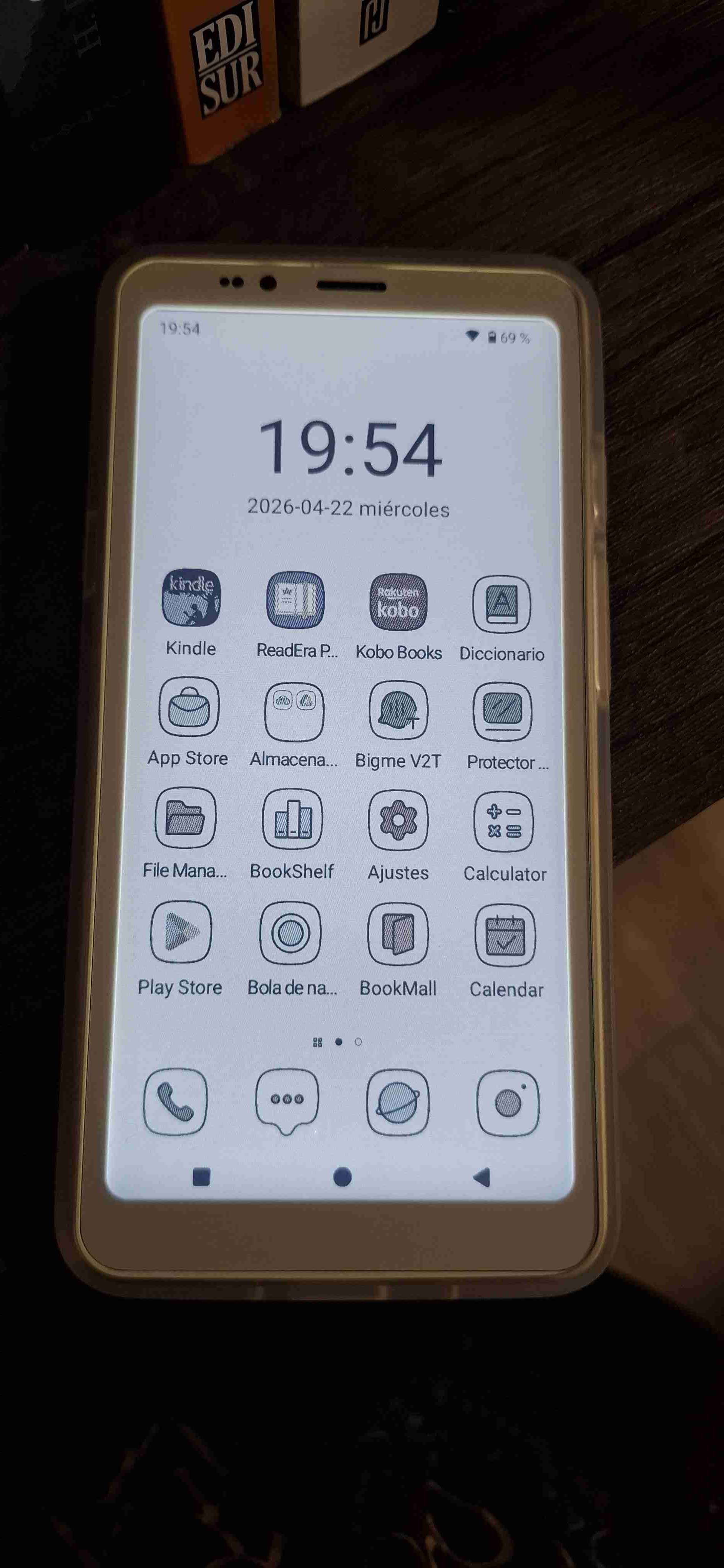 E-reader blanco con funda bigme hibreak s color - miniatura 3