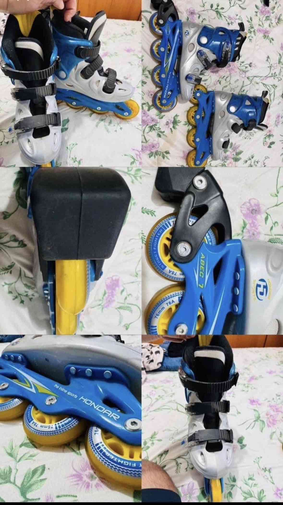 Patines hondar holly en línea azul y gris - miniatura 2