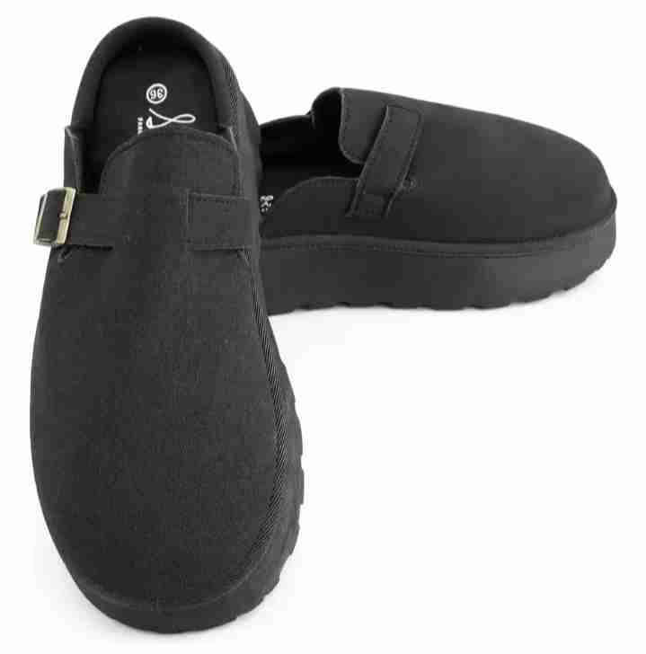 Zuecos negros con plataforma - miniatura 2