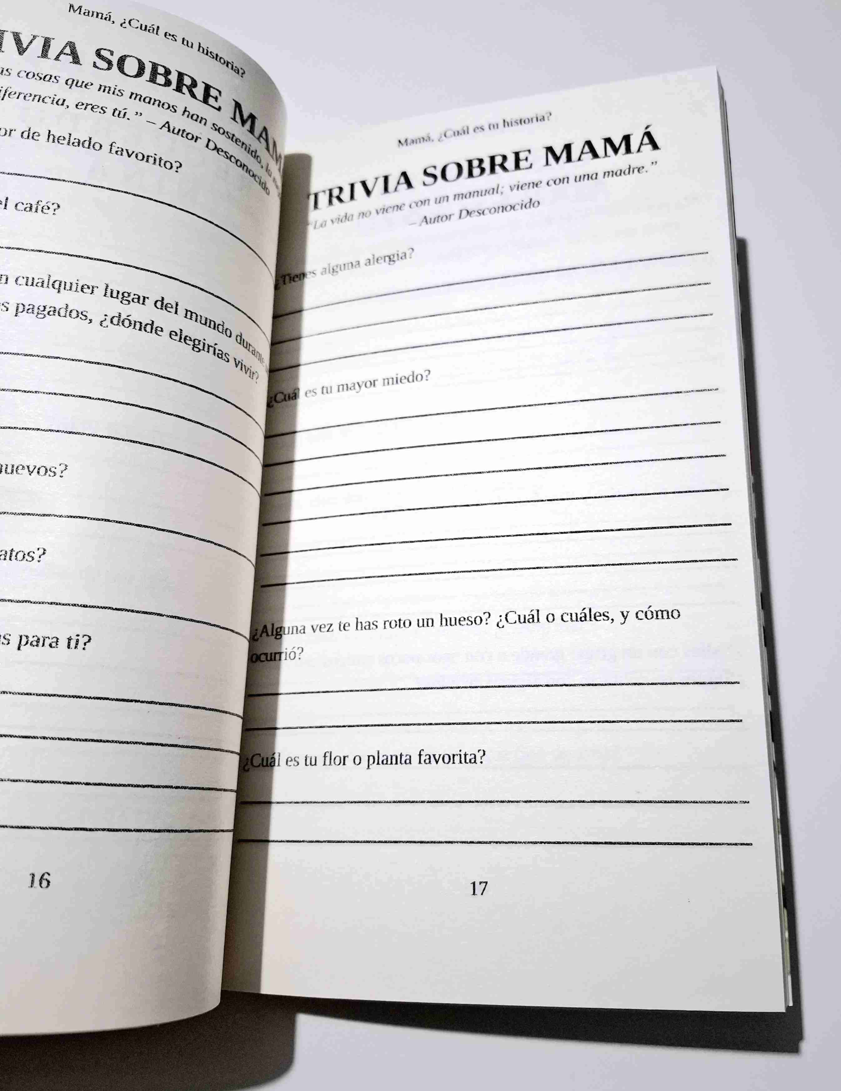 Libro 'Mamá, ¿Cuál es tu Historia?' - miniatura 4