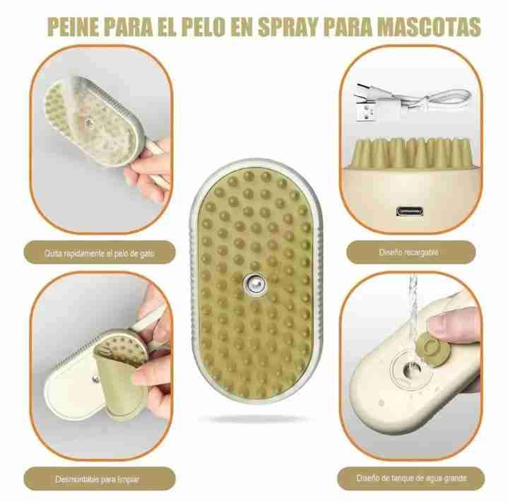 Cepillo para mascotas con vapor - miniatura 3