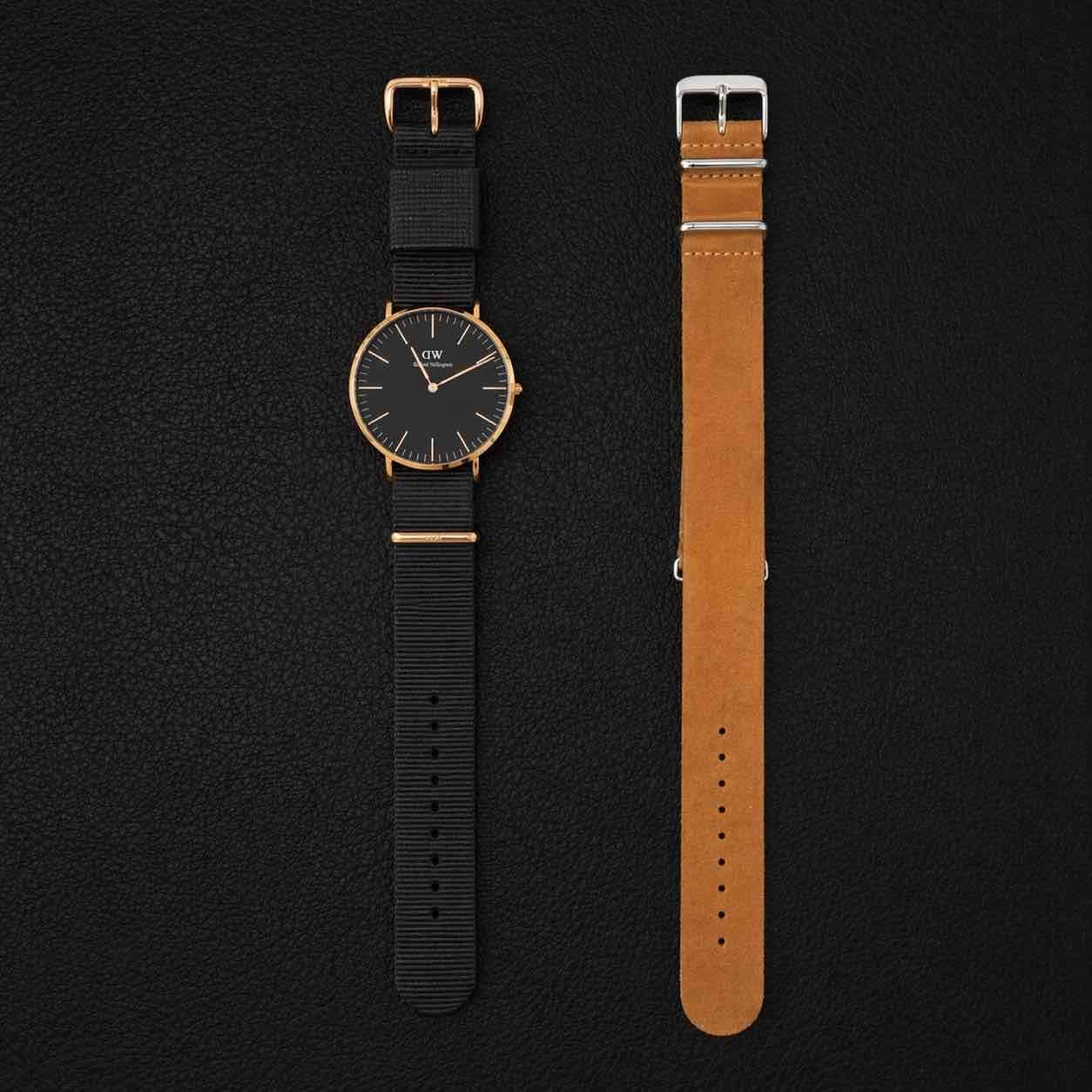 Reloj Daniel Wellington 40mm Hombre – Negro/Dorado - miniatura 2