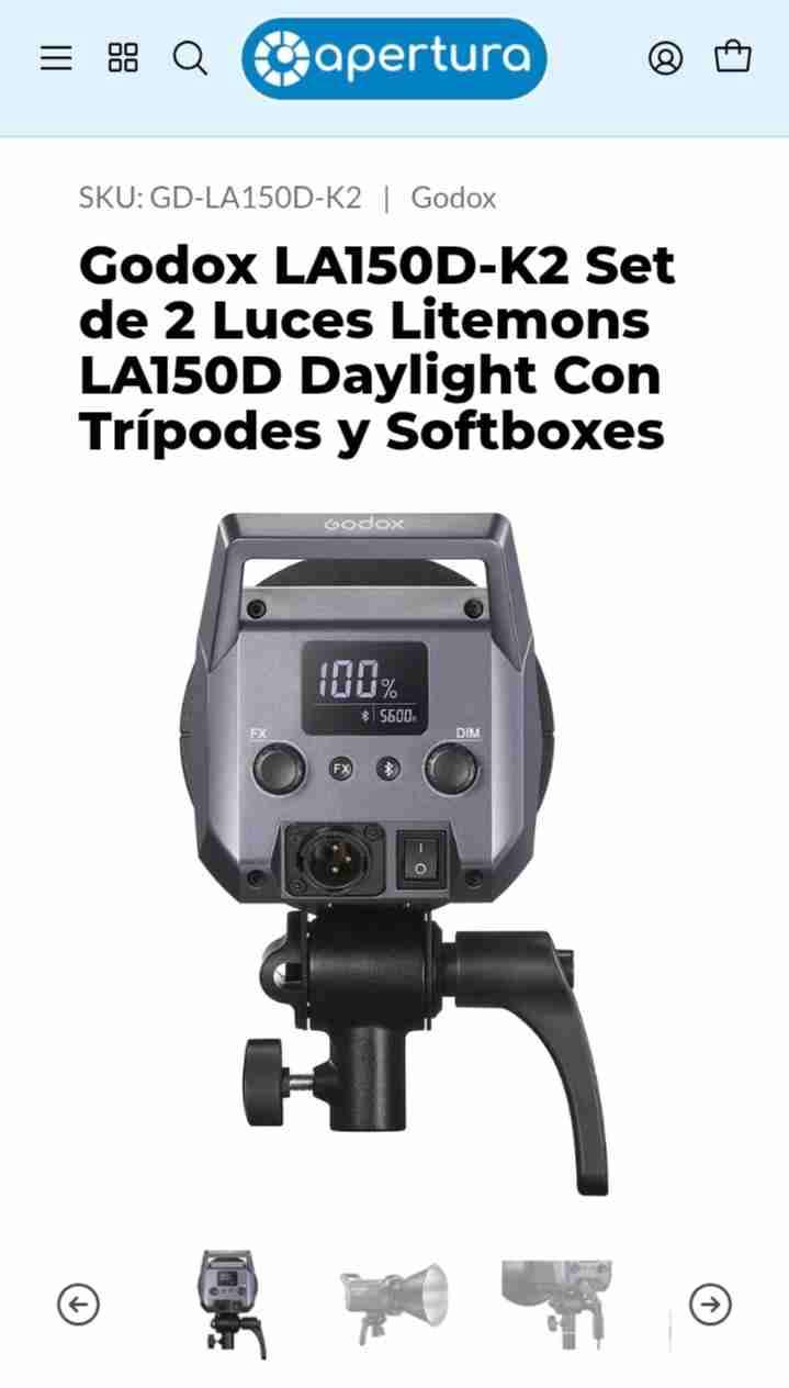Set de luces Godox LA150D-K2 - miniatura 1