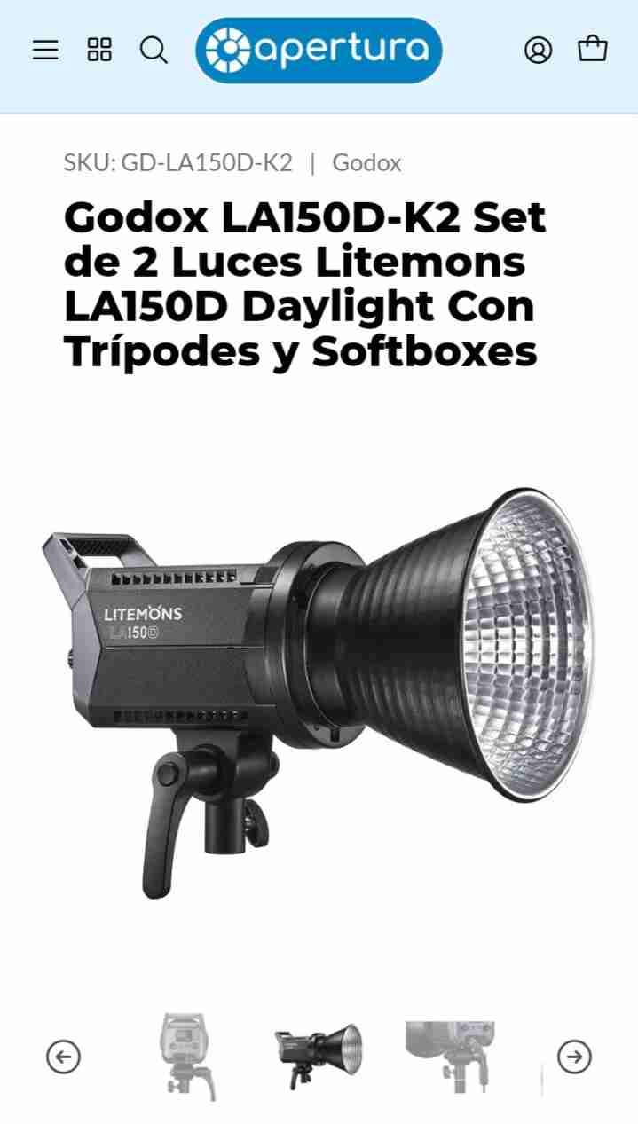 Set de luces Godox LA150D-K2 - miniatura 2