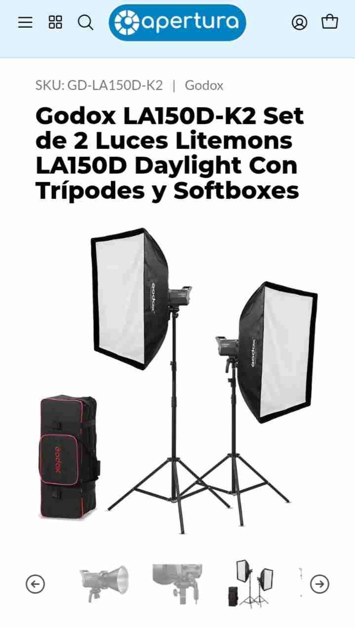 Set de luces Godox LA150D-K2 - miniatura 3