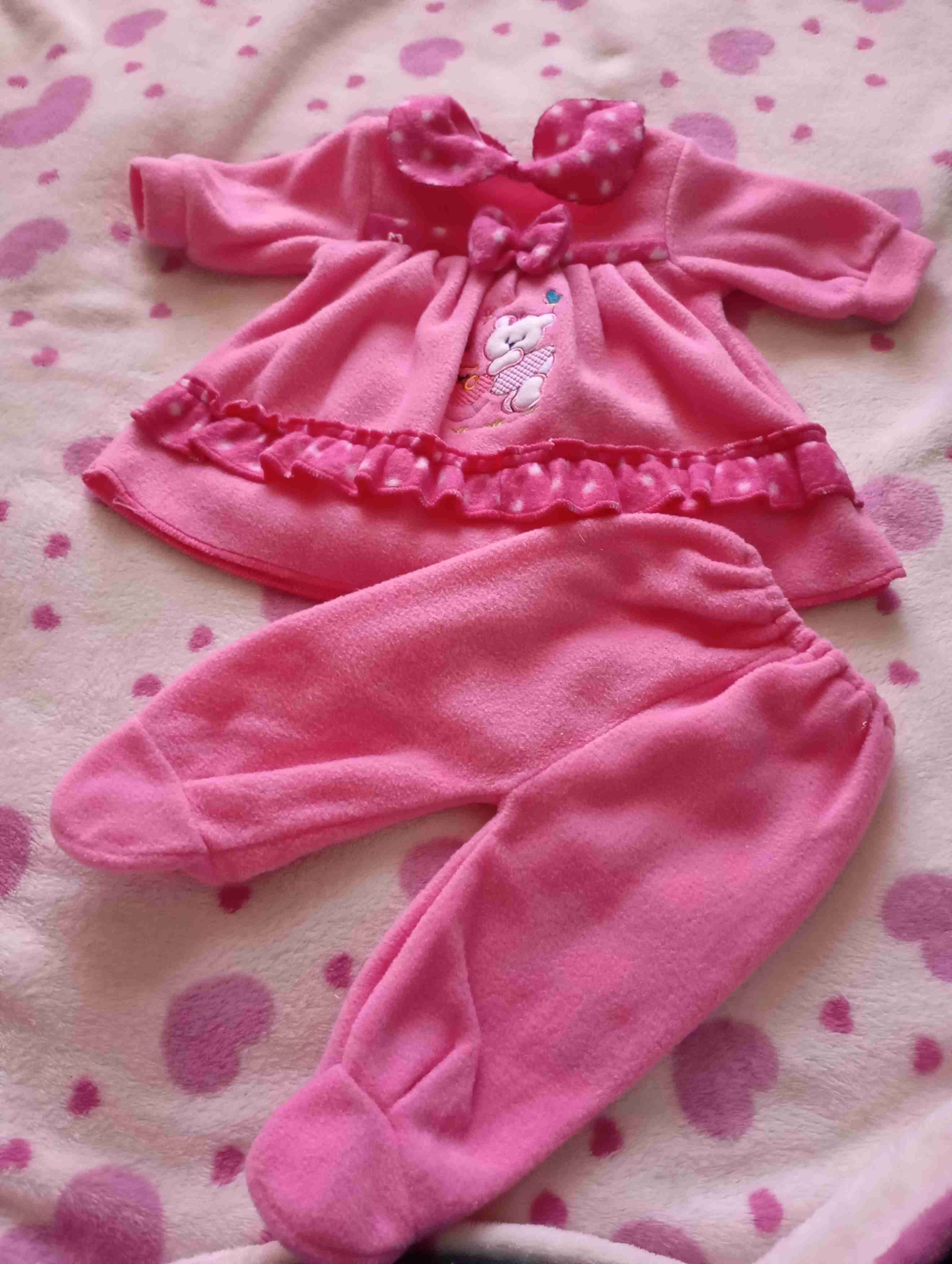 Enterito rosa con capucha - miniatura 2