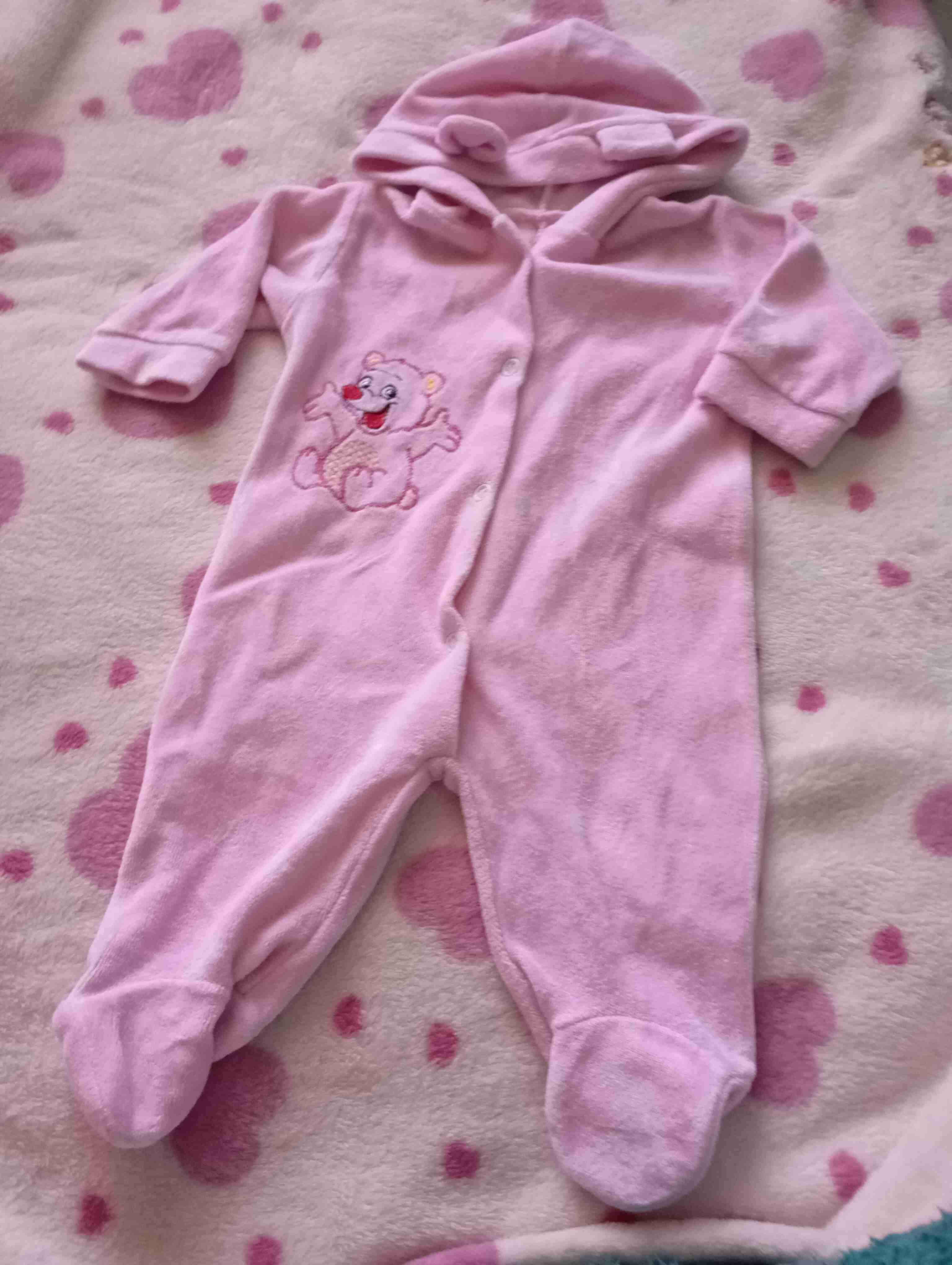 Enterito rosa con capucha - miniatura 5