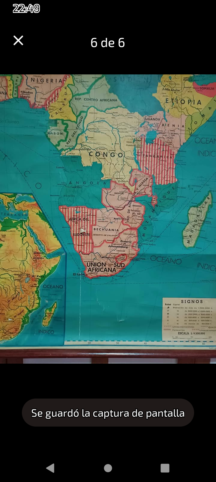 Mapa antiguo de África - miniatura 2