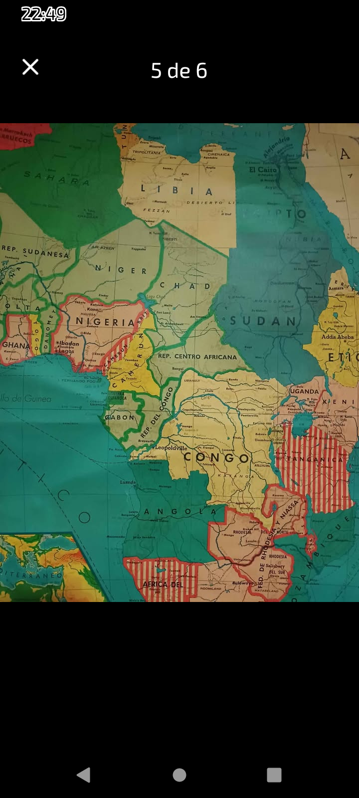 Mapa antiguo de África - miniatura 3