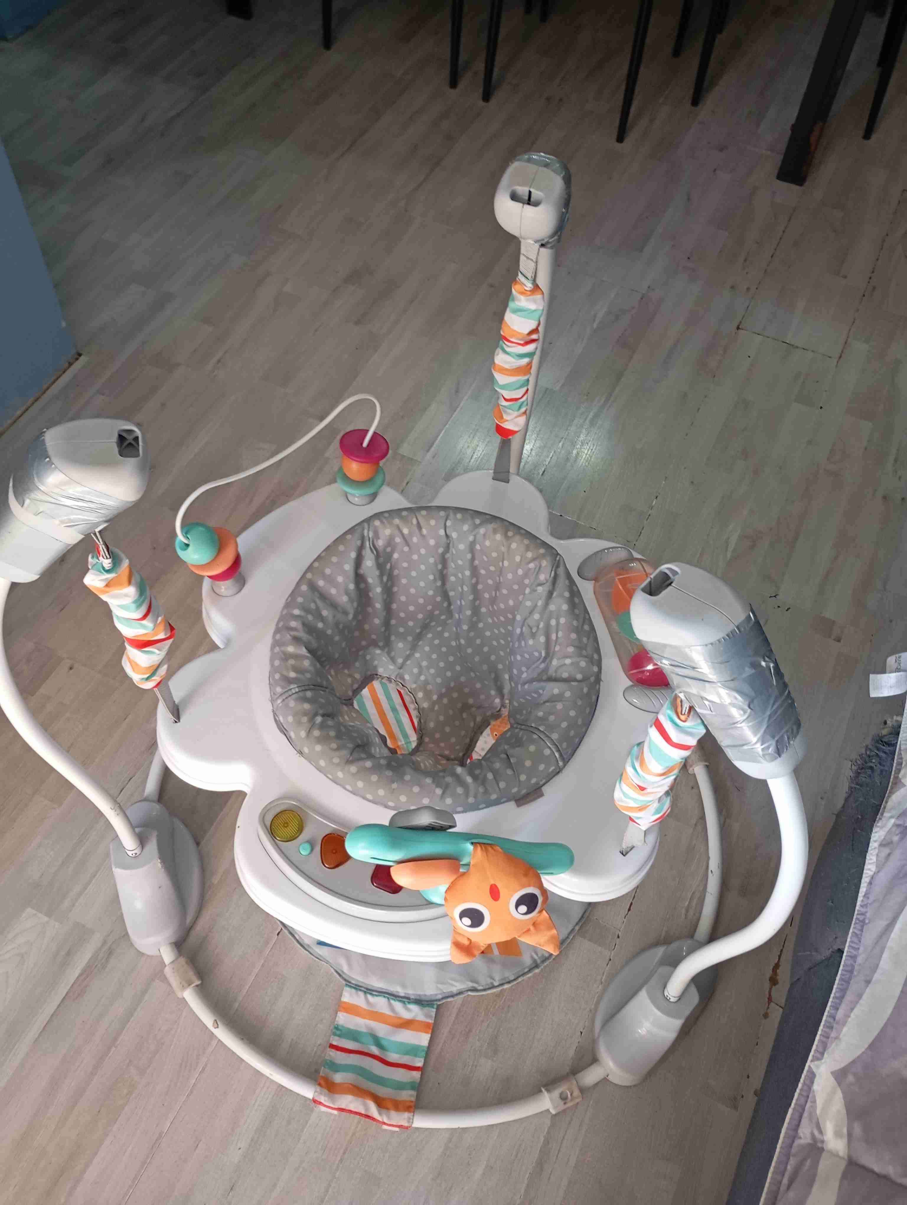 Silla mecedora para bebé rosa - miniatura 2