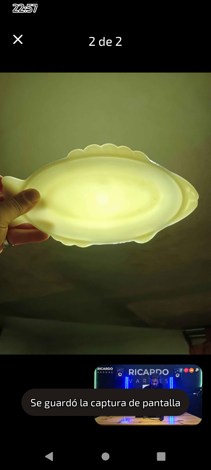 Fuente de cerámica forma pez OPALINO - miniatura 2