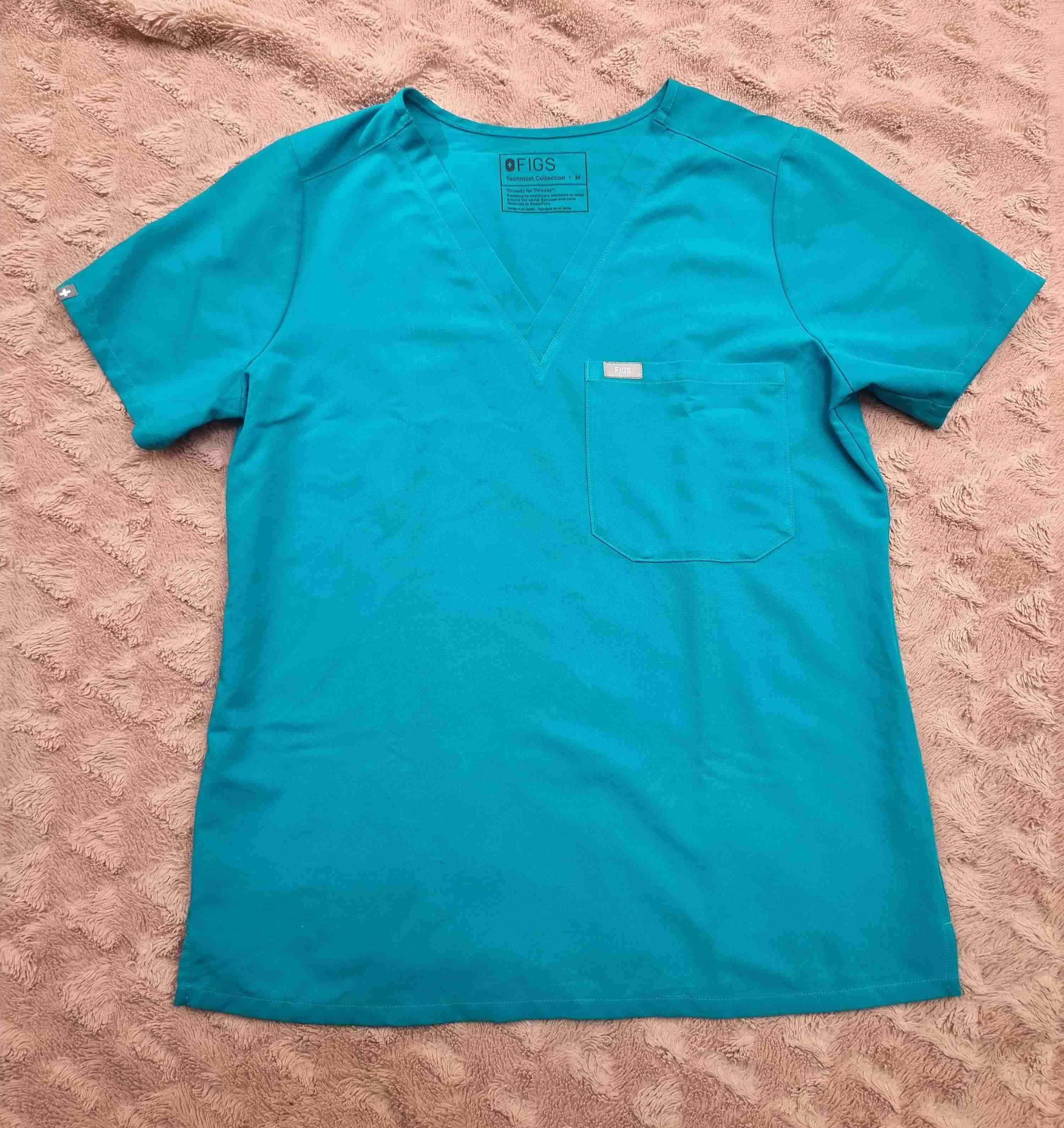 Blusa médica turquesa talla M - miniatura 1