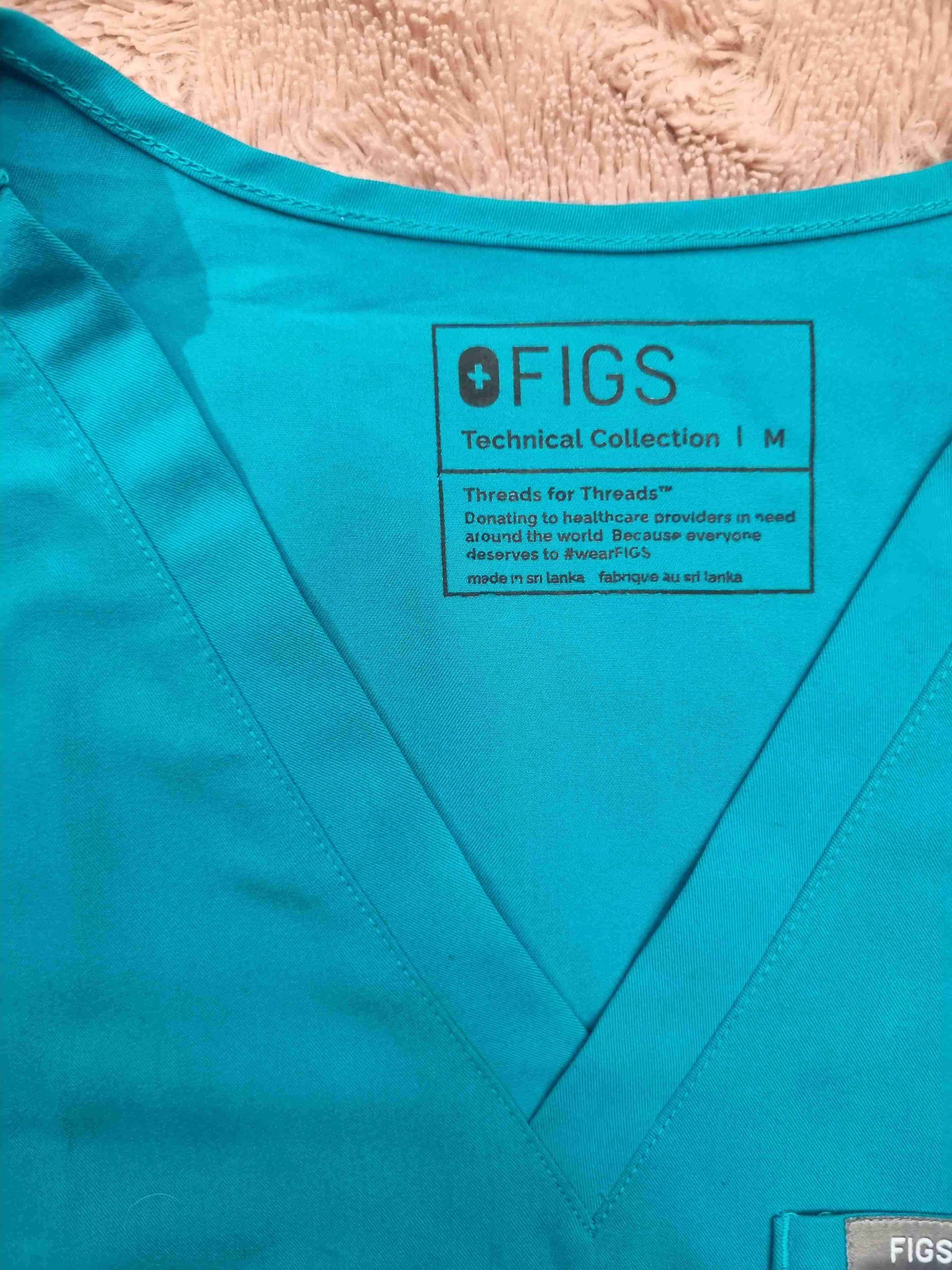 Blusa médica turquesa talla M - miniatura 2