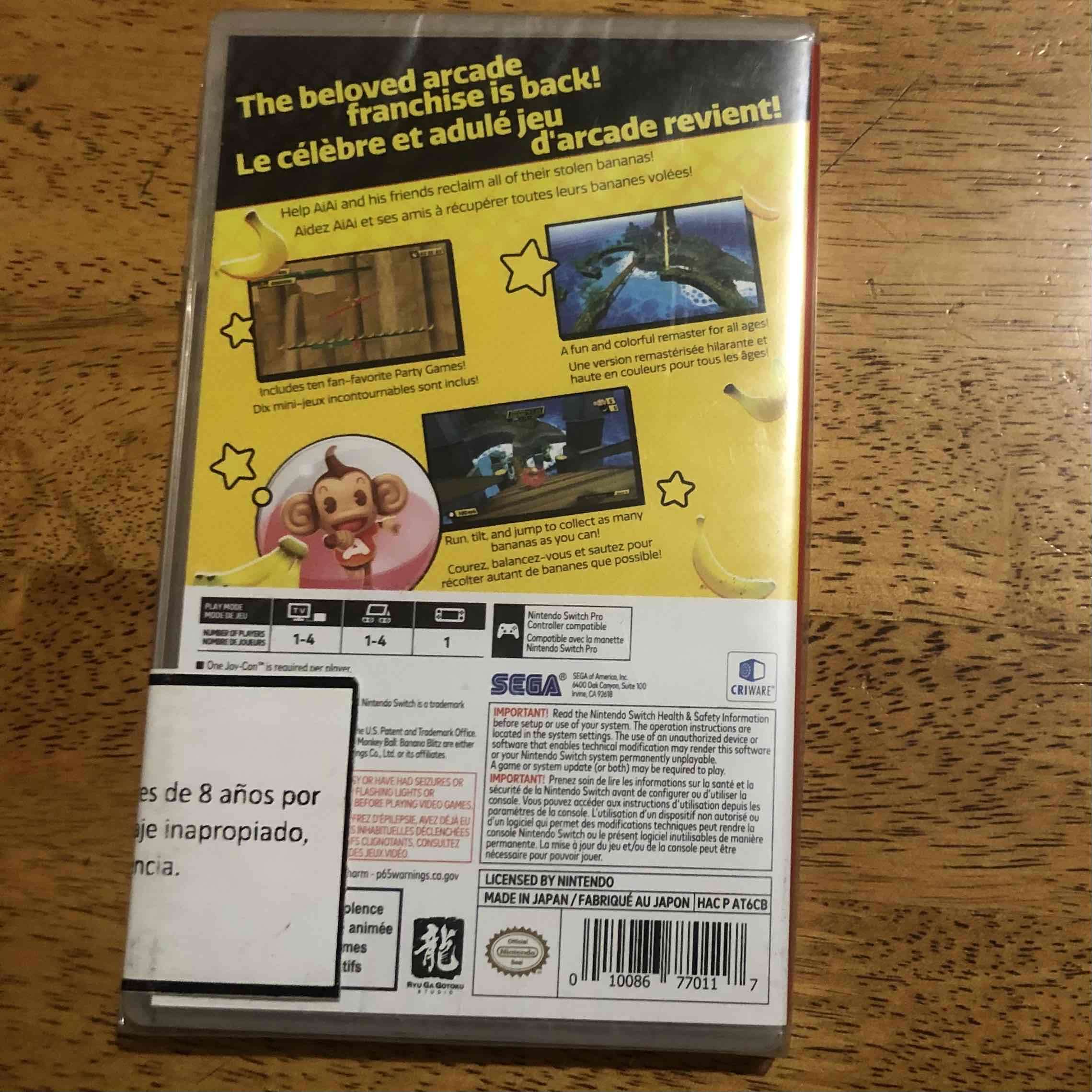 Juego Switch - Super Monkey Ball Banana Blitz HD - miniatura 2