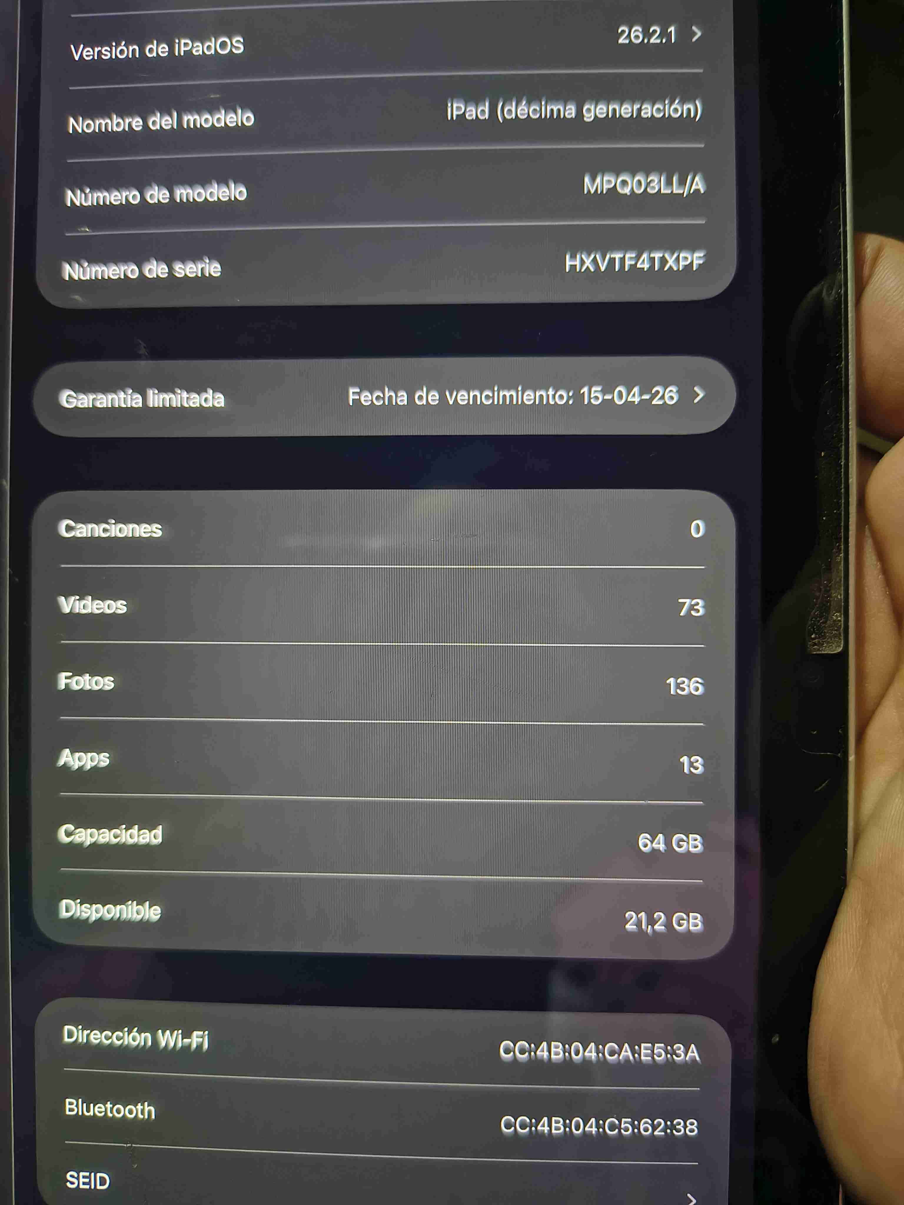 Apple iPad décima generacion en buen estado - miniatura 2