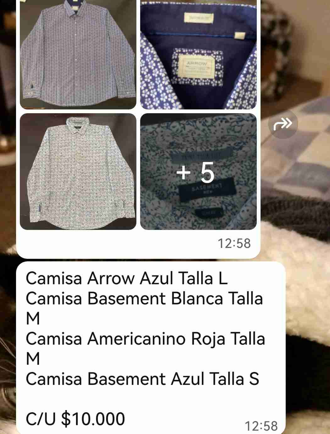 Suéter gris Gildan con cuello - miniatura 2