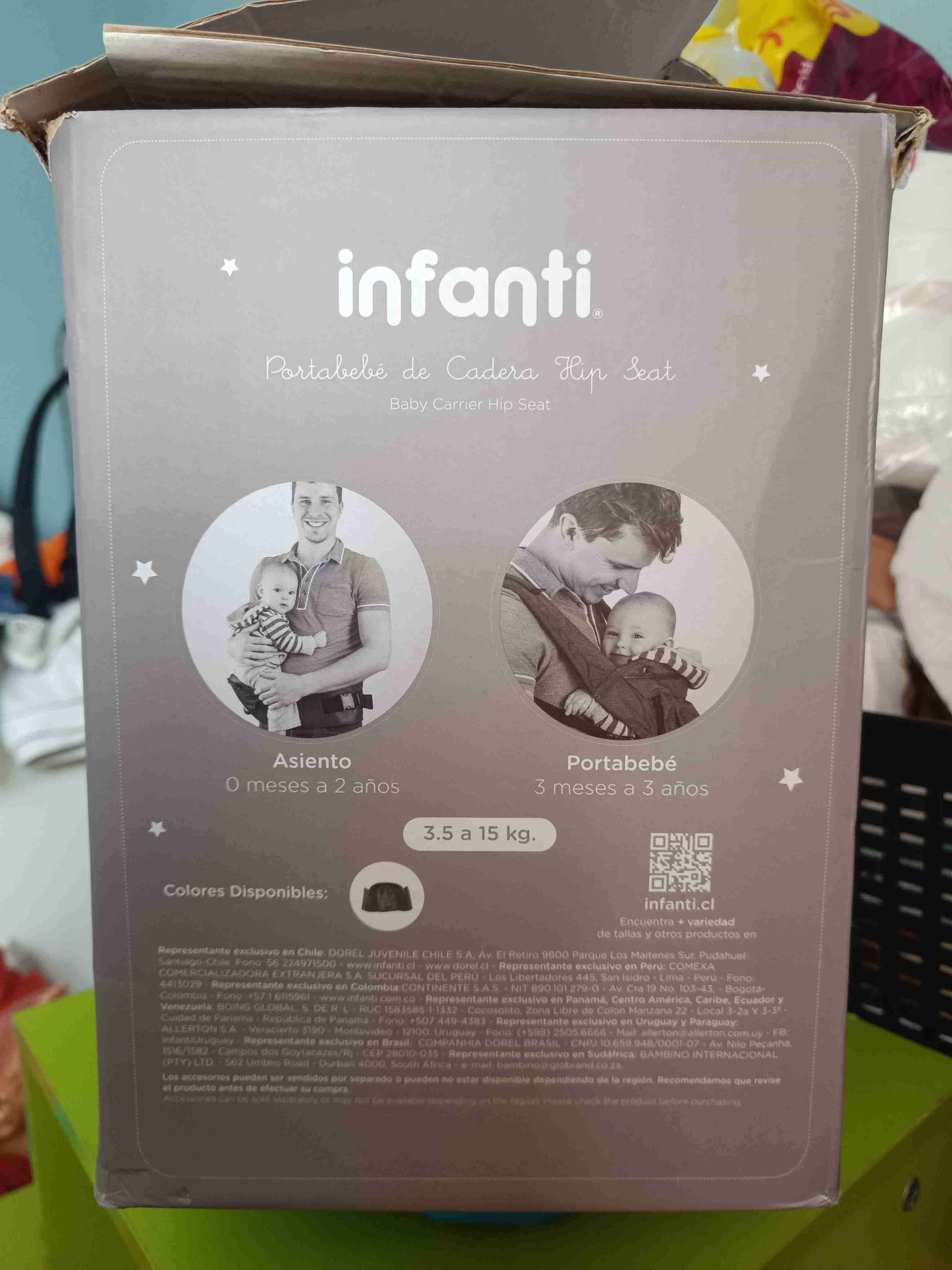 Portabebés gris ajustable - miniatura 3