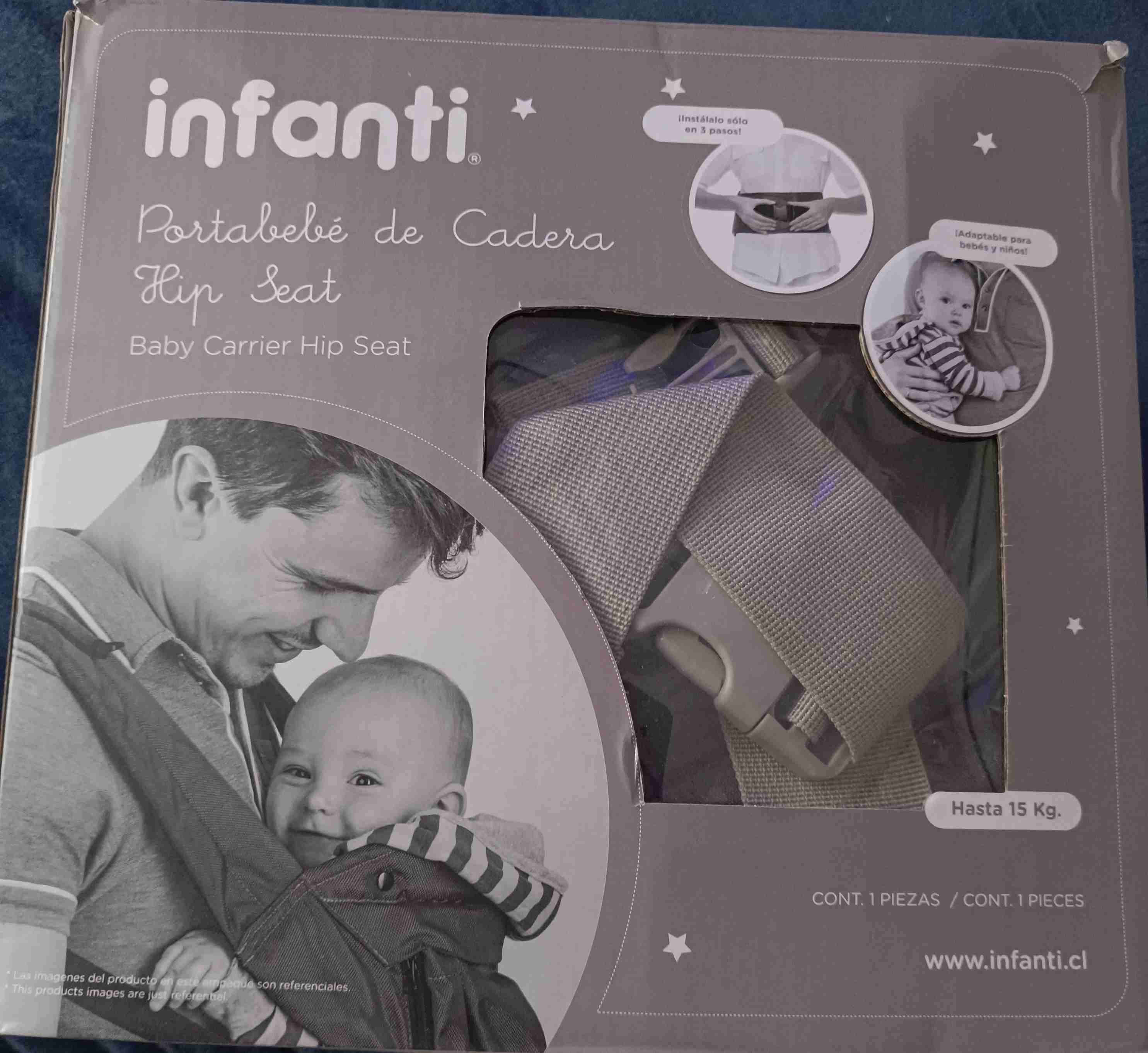 Portabebés gris ajustable - miniatura 6