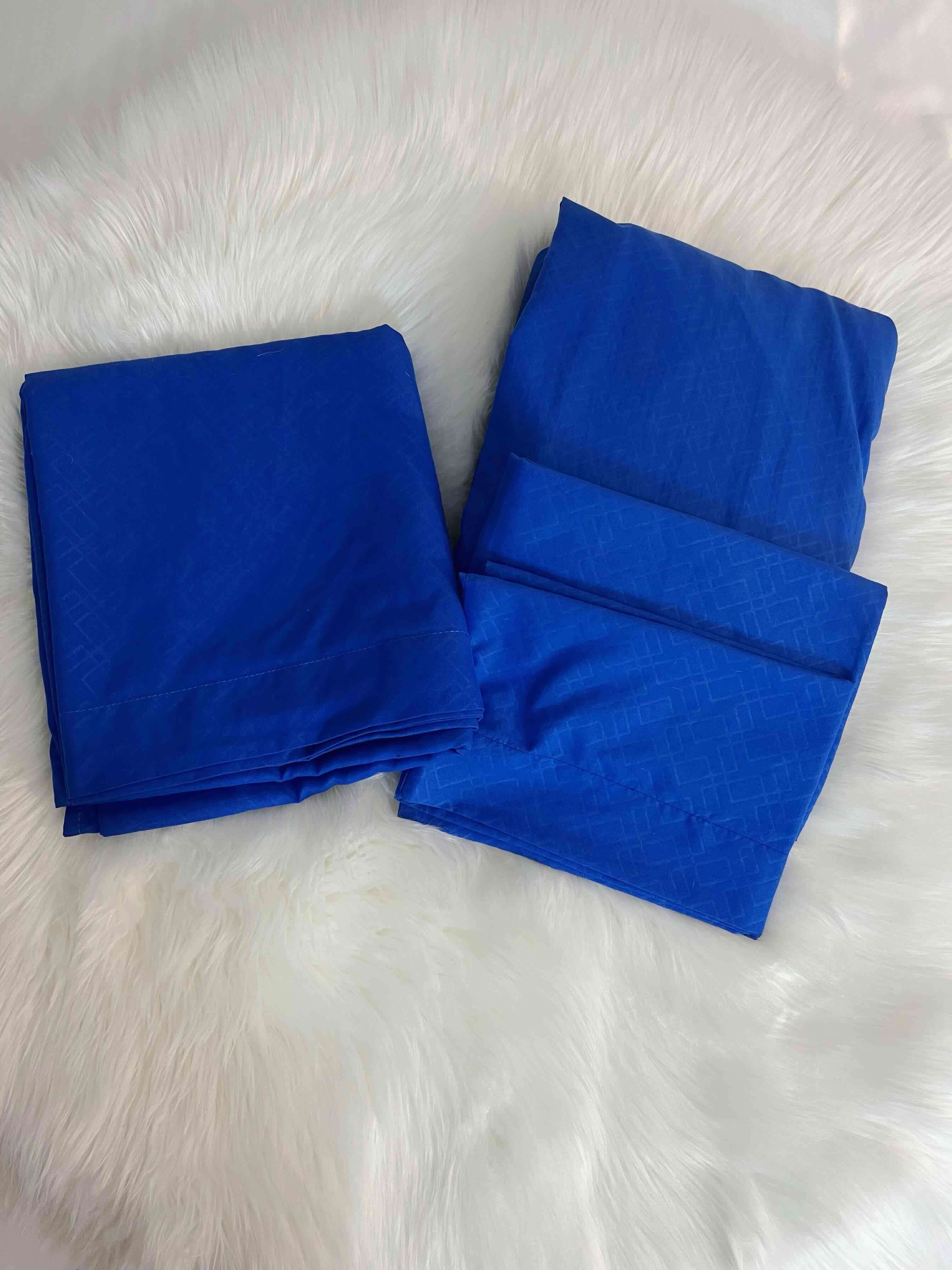 Juego de sábanas azul 2 plazas - miniatura 1