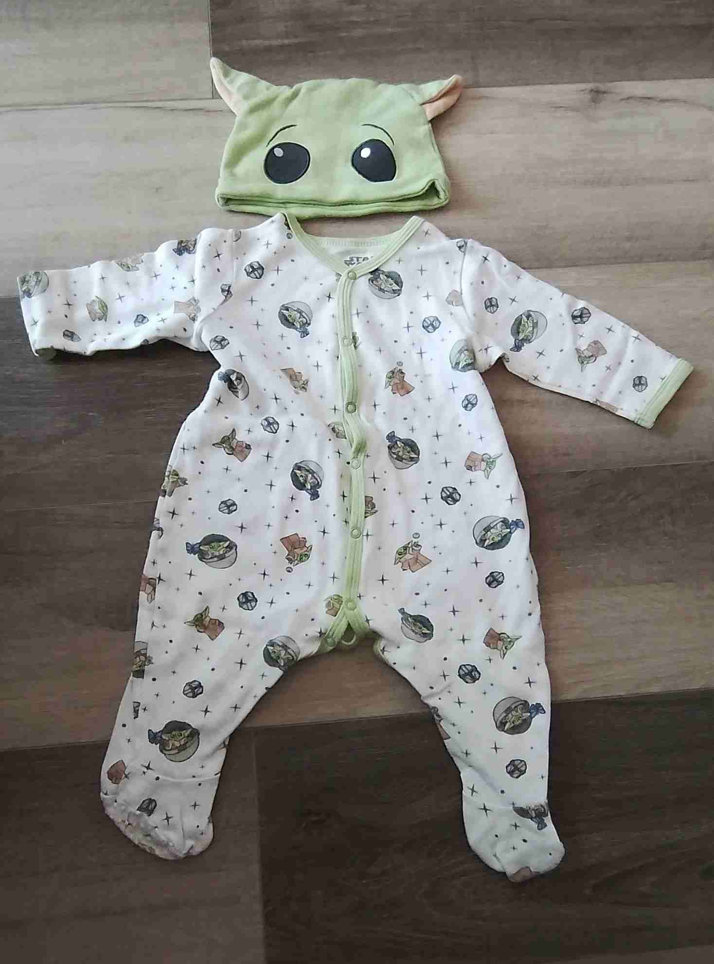 Pijama bebé con gorro Baby Yoda 6 -9 meses - miniatura 1