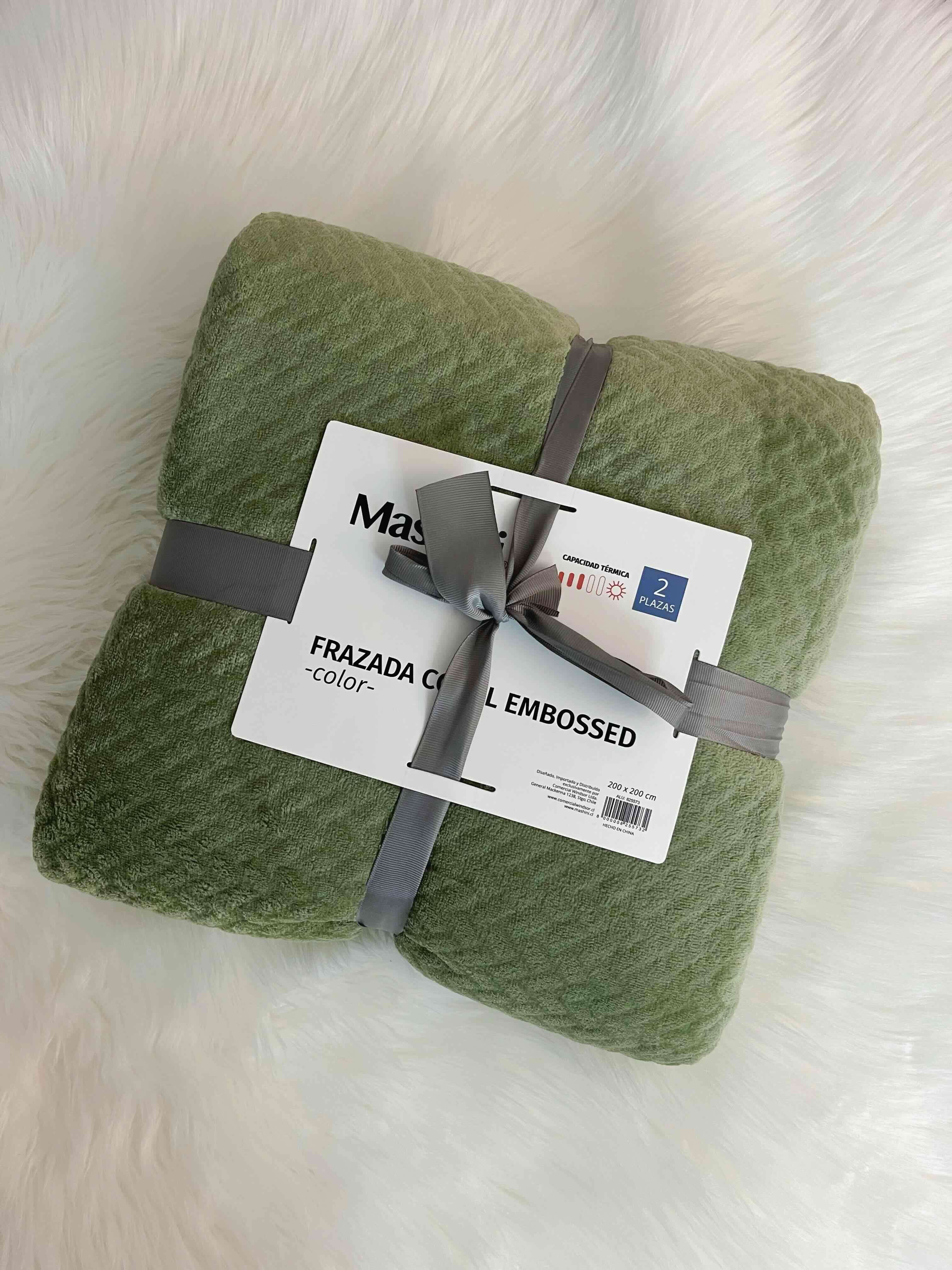 Frazada térmica verde 2 plazas - miniatura 1