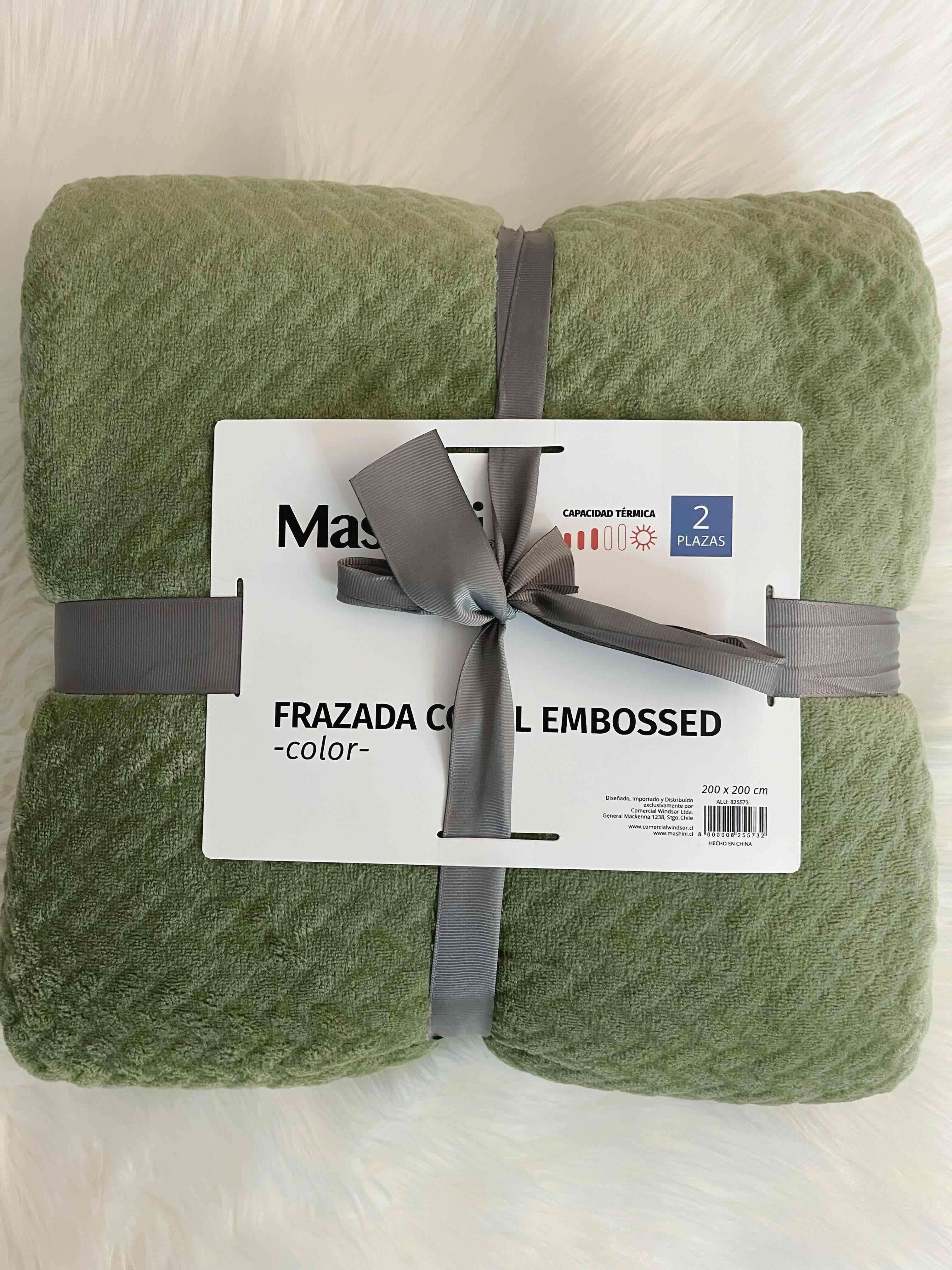 Frazada térmica verde 2 plazas - miniatura 2