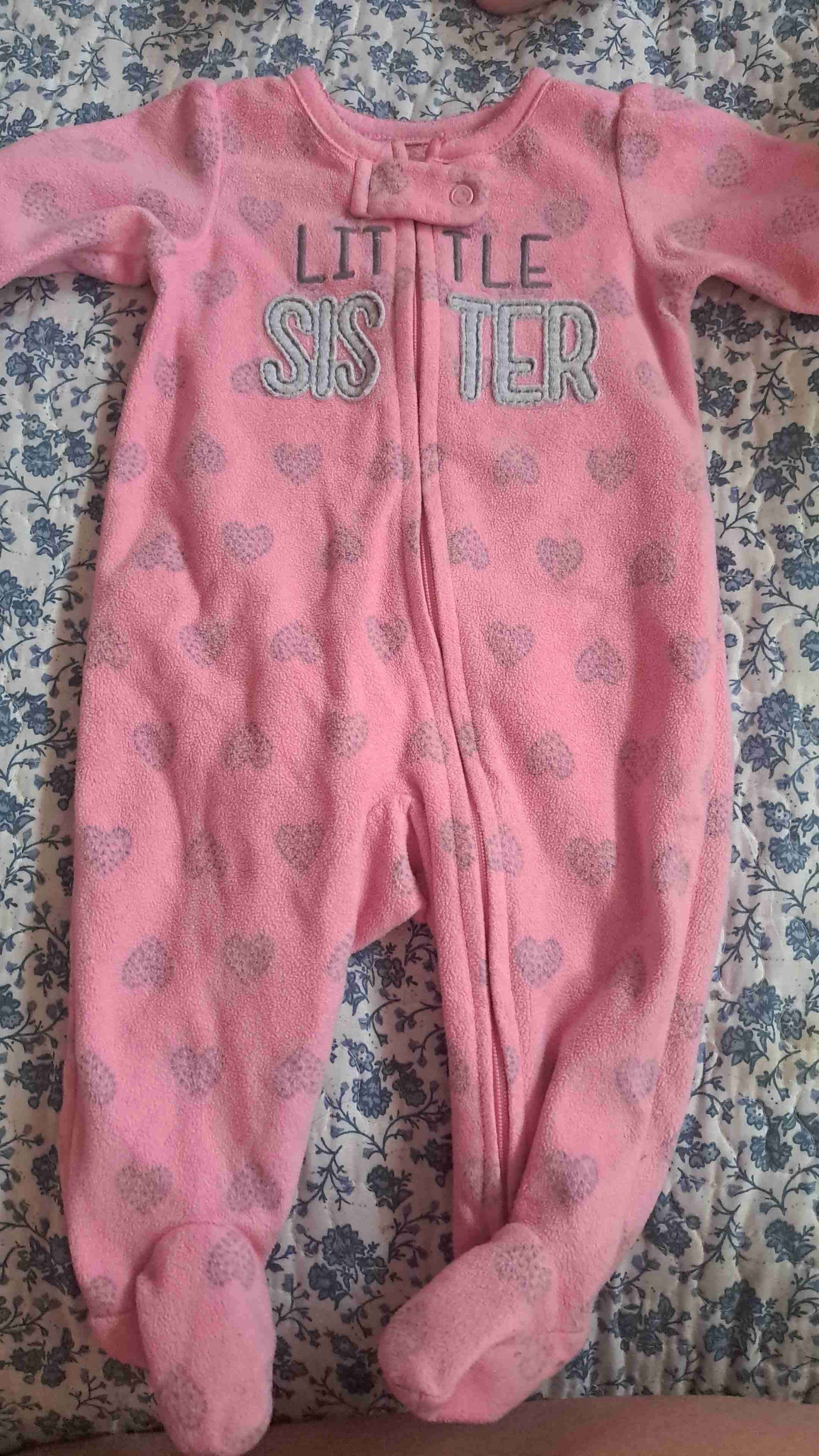 Enterito de bebé bordado floral - miniatura 4