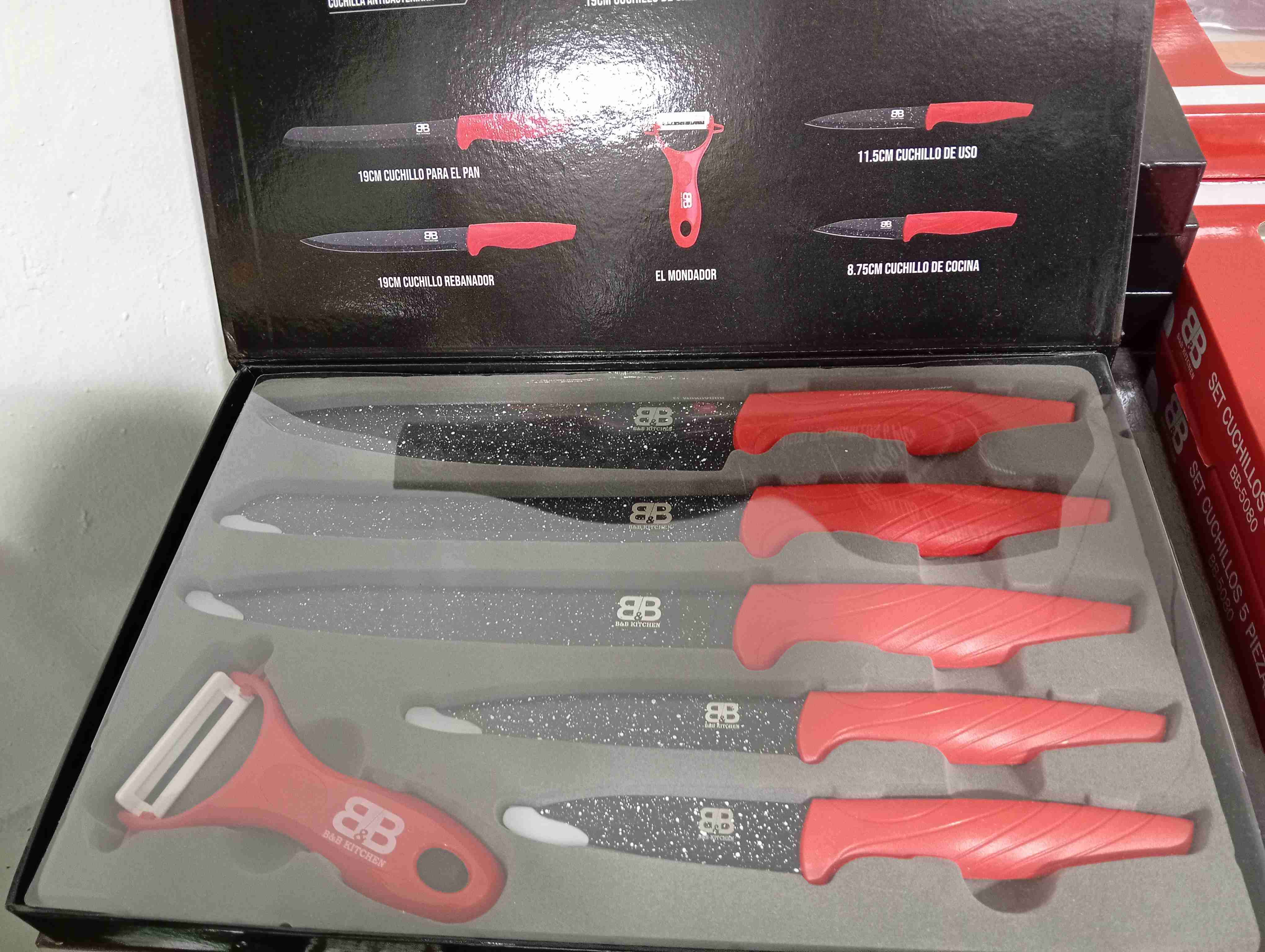 Set cuchillos Master Chef  de cocina 5 piezas