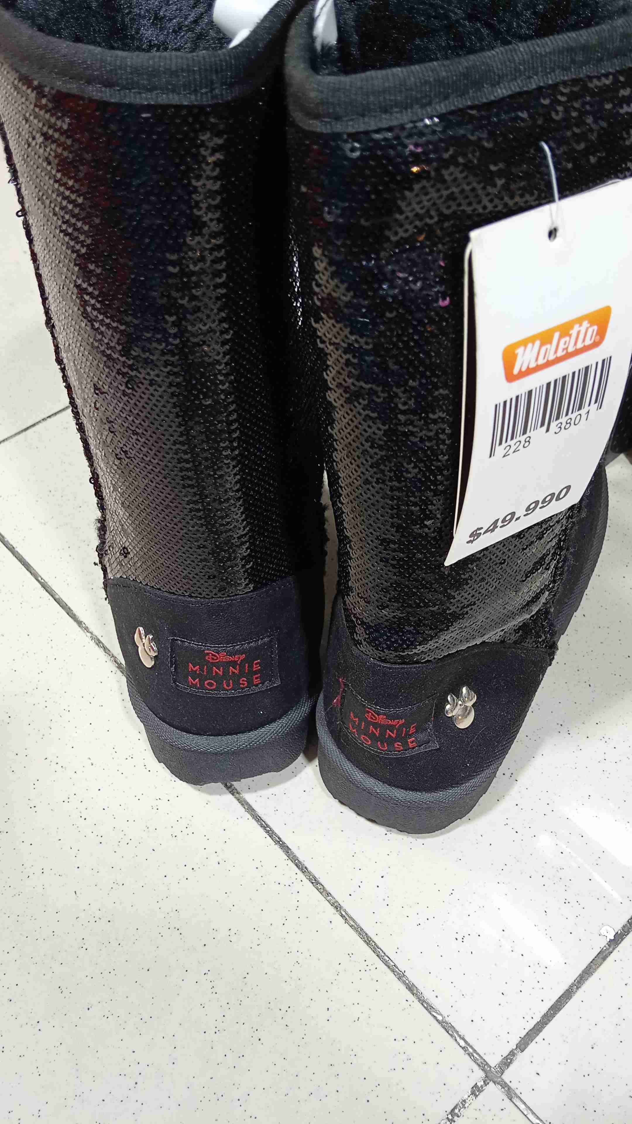 Botas negras  chiporro Minnie Mouse Adultos - miniatura 1