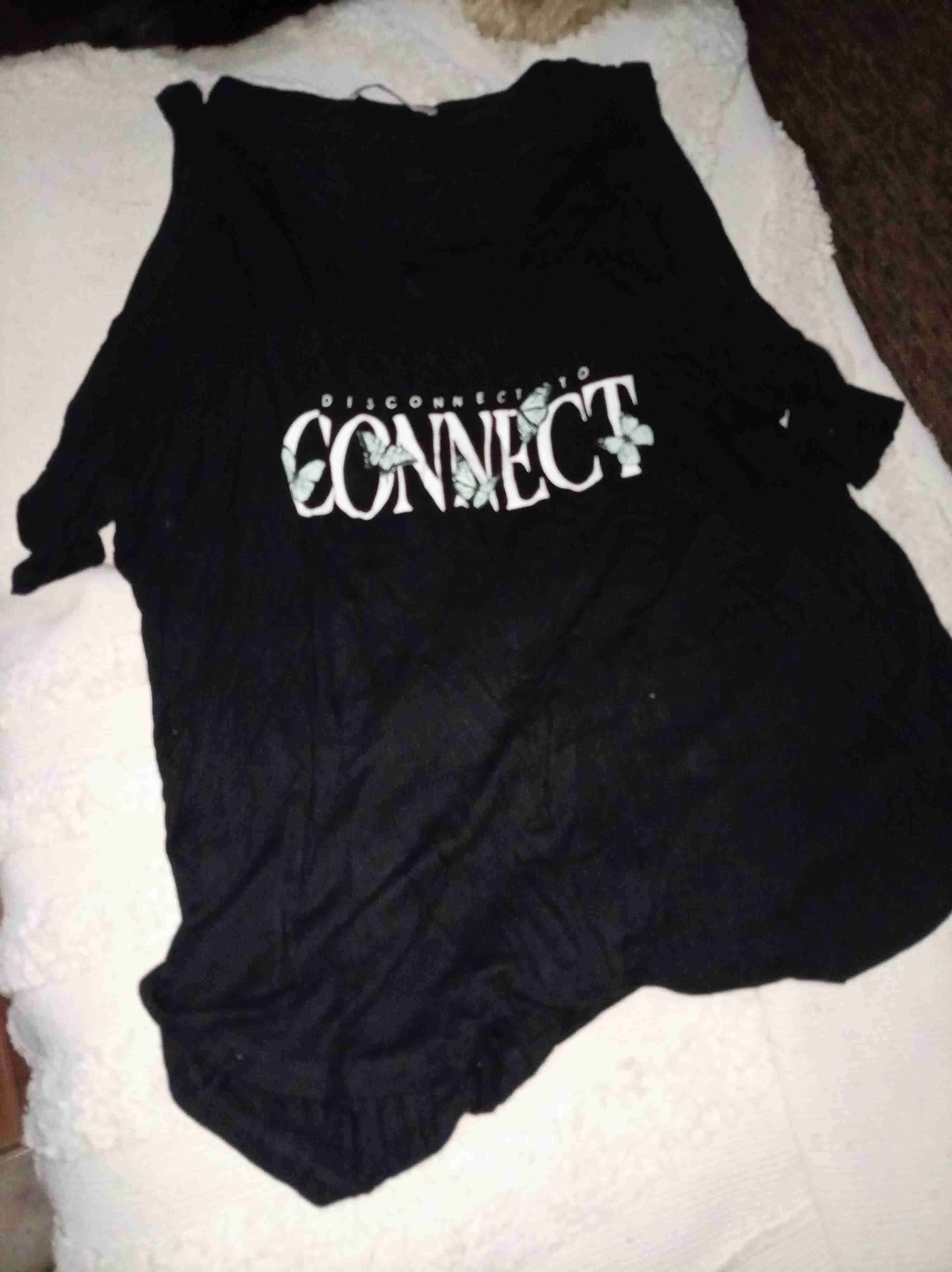 Polera negra con estampado CONNECT - miniatura 3