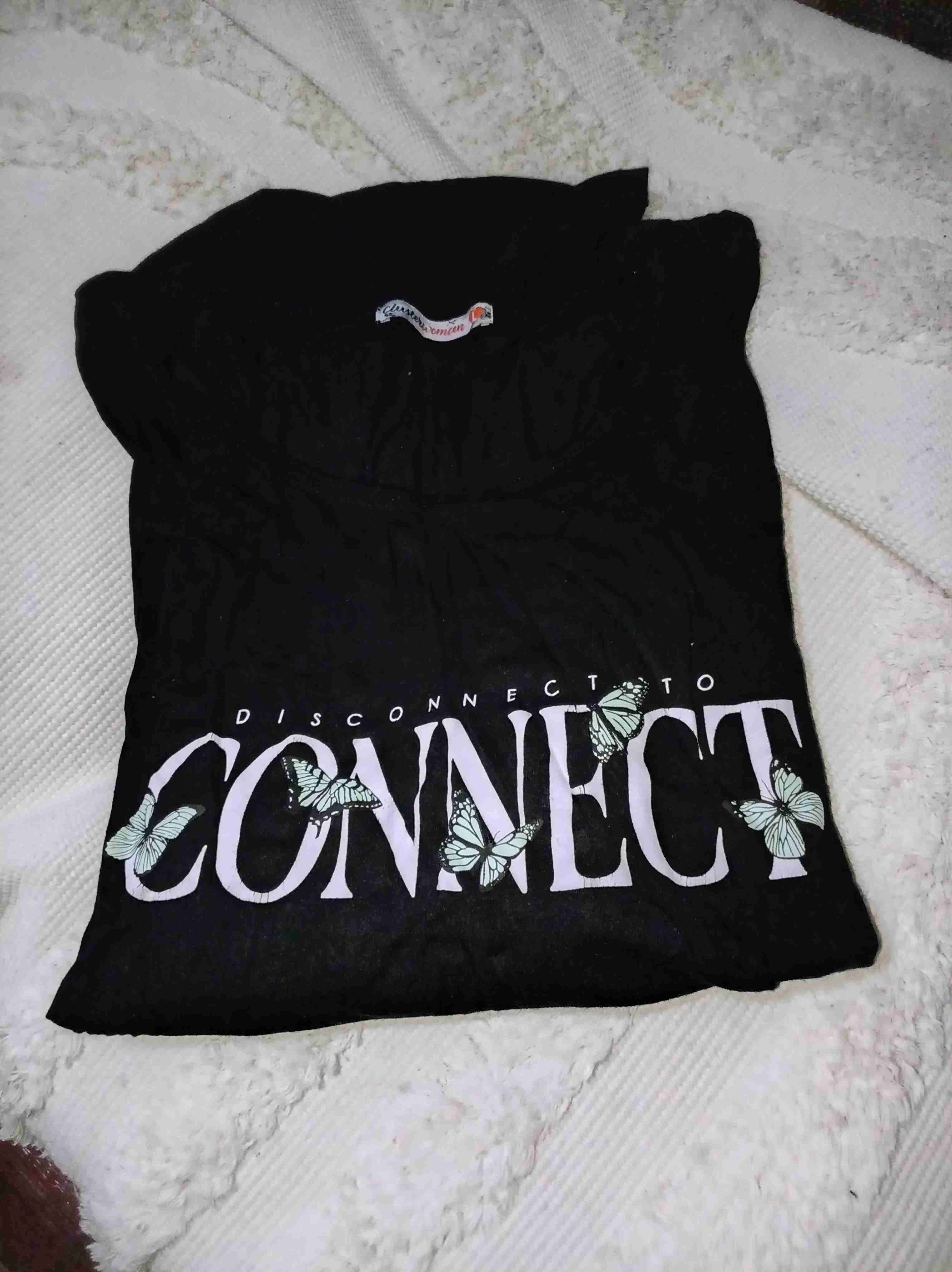 Polera negra con estampado CONNECT - miniatura 4