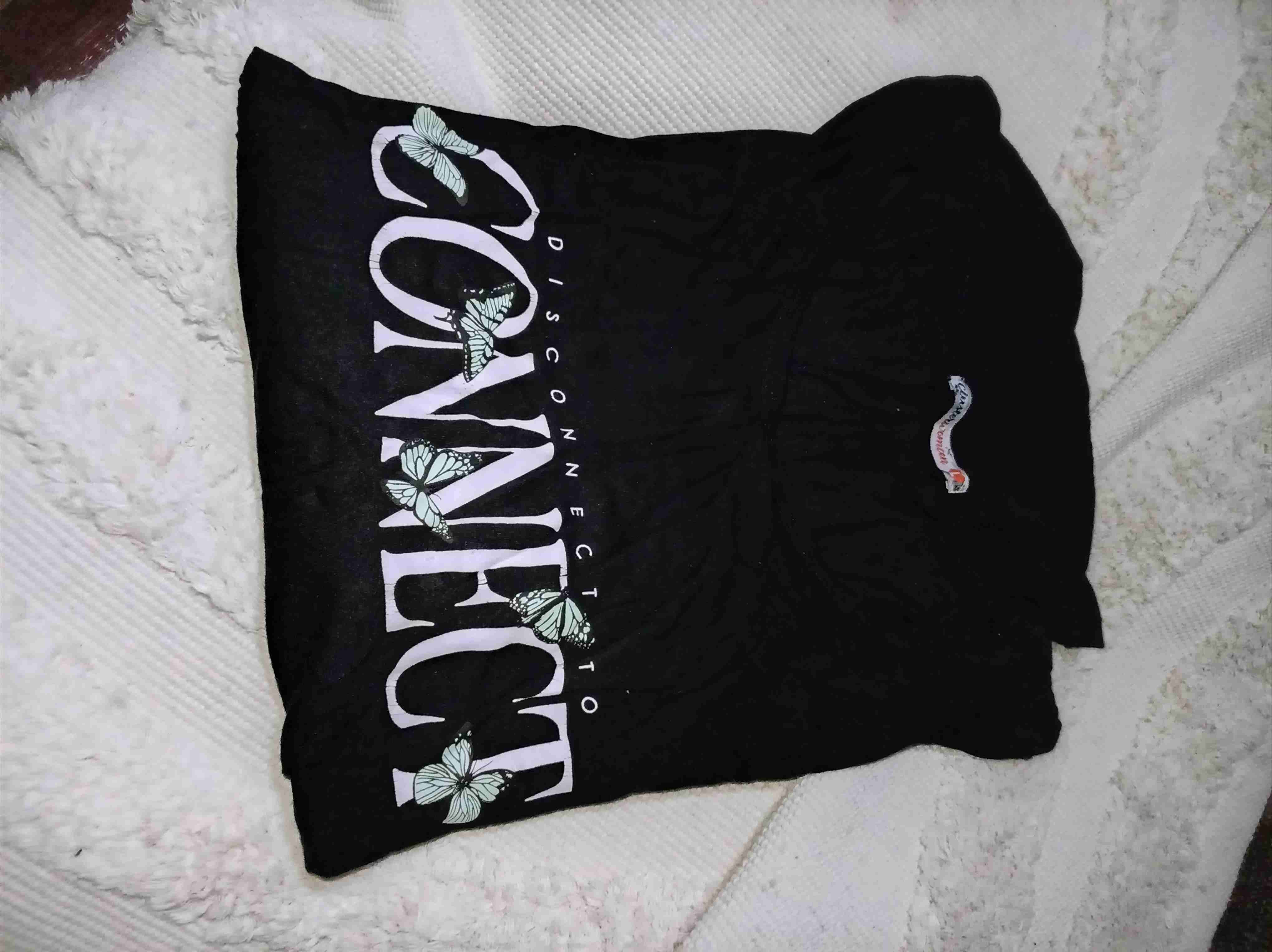 Polera negra con estampado CONNECT - miniatura 5
