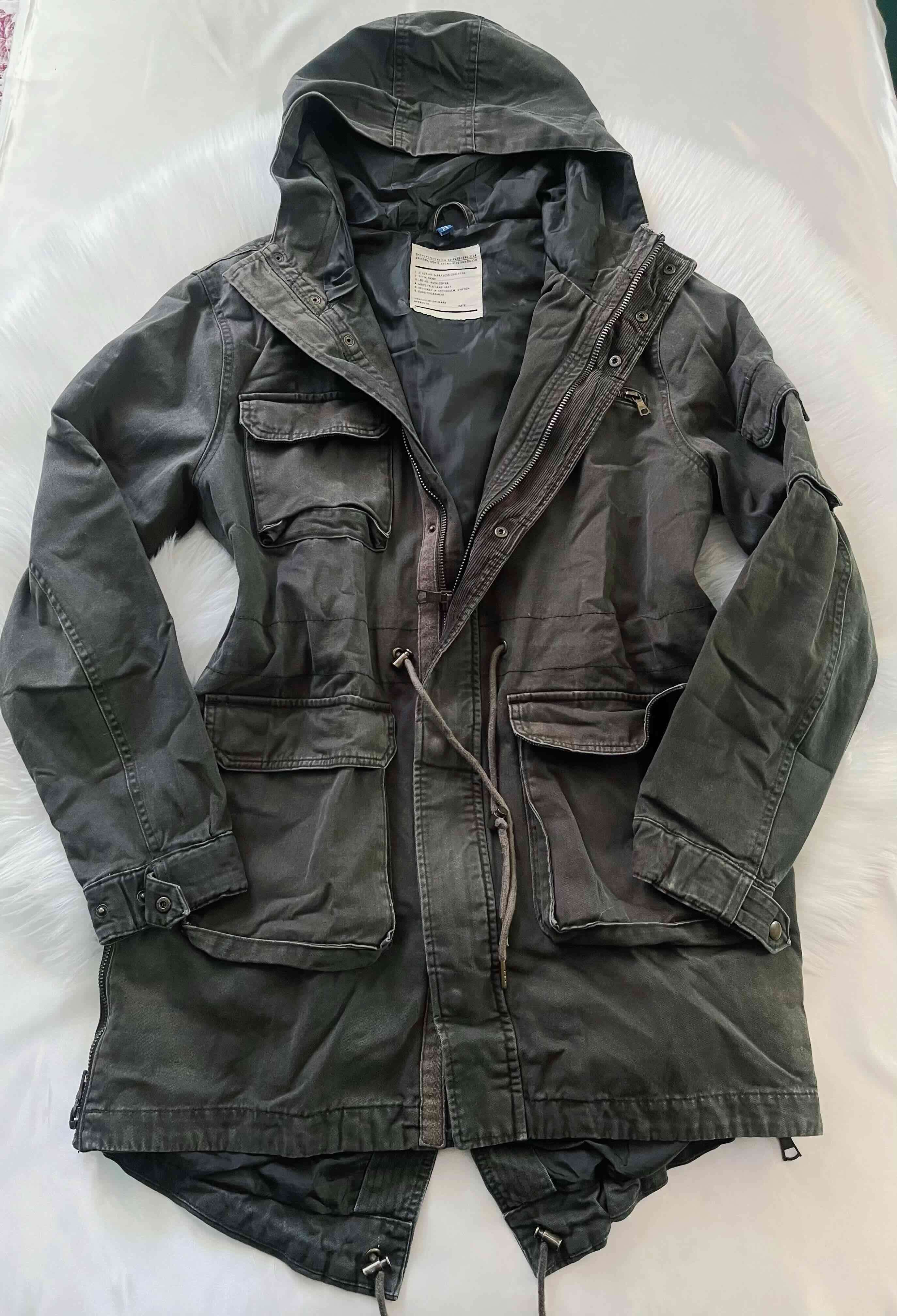 Parka verde H&M talla M/L - miniatura 1