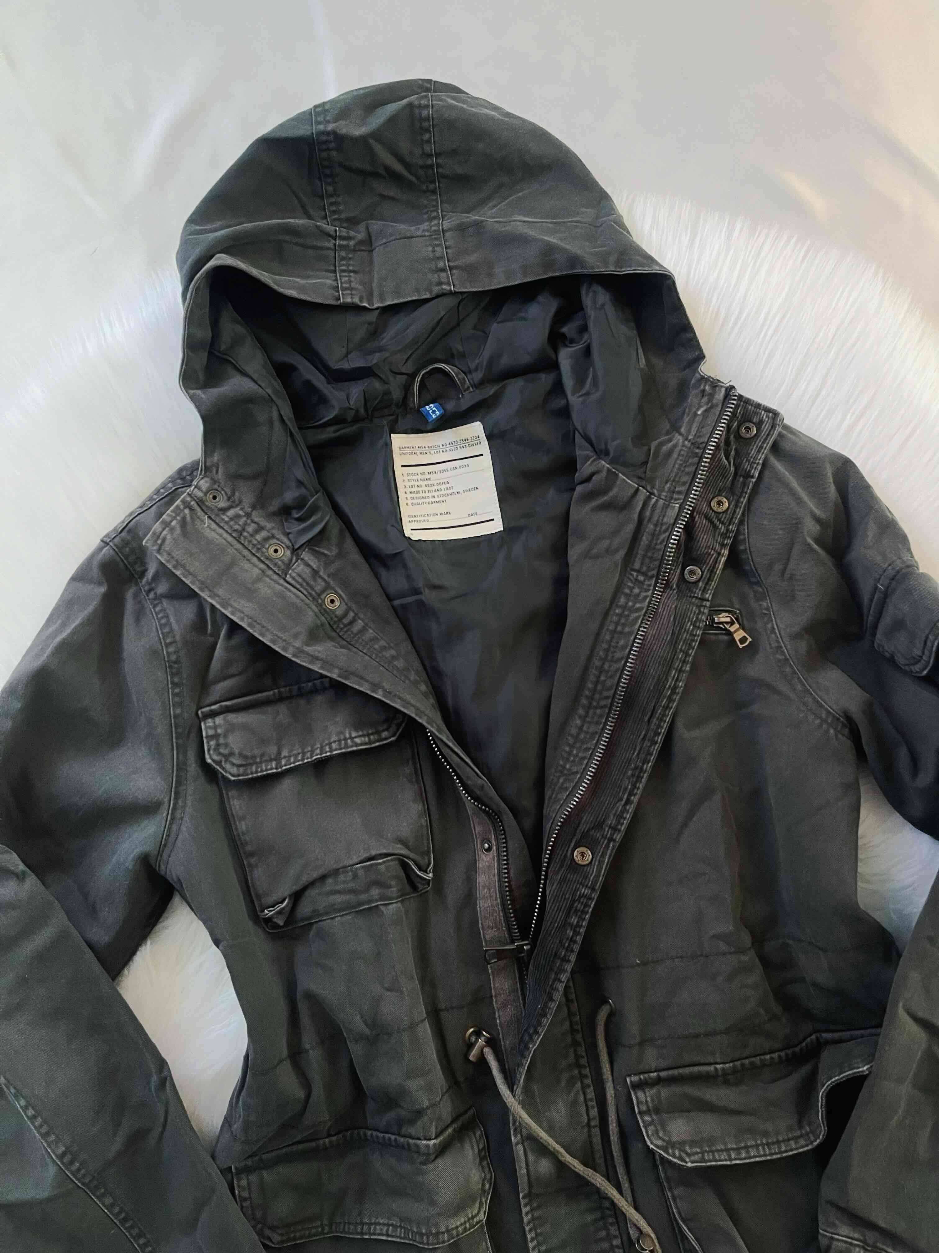 Parka verde H&M talla M/L - miniatura 2