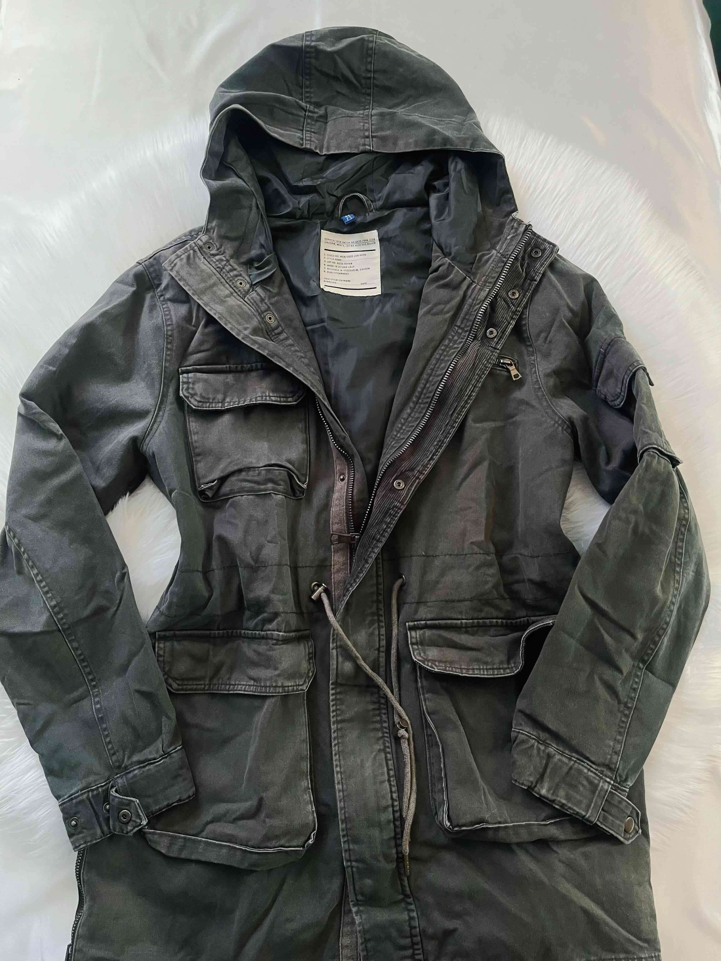 Parka verde H&M talla M/L - miniatura 3