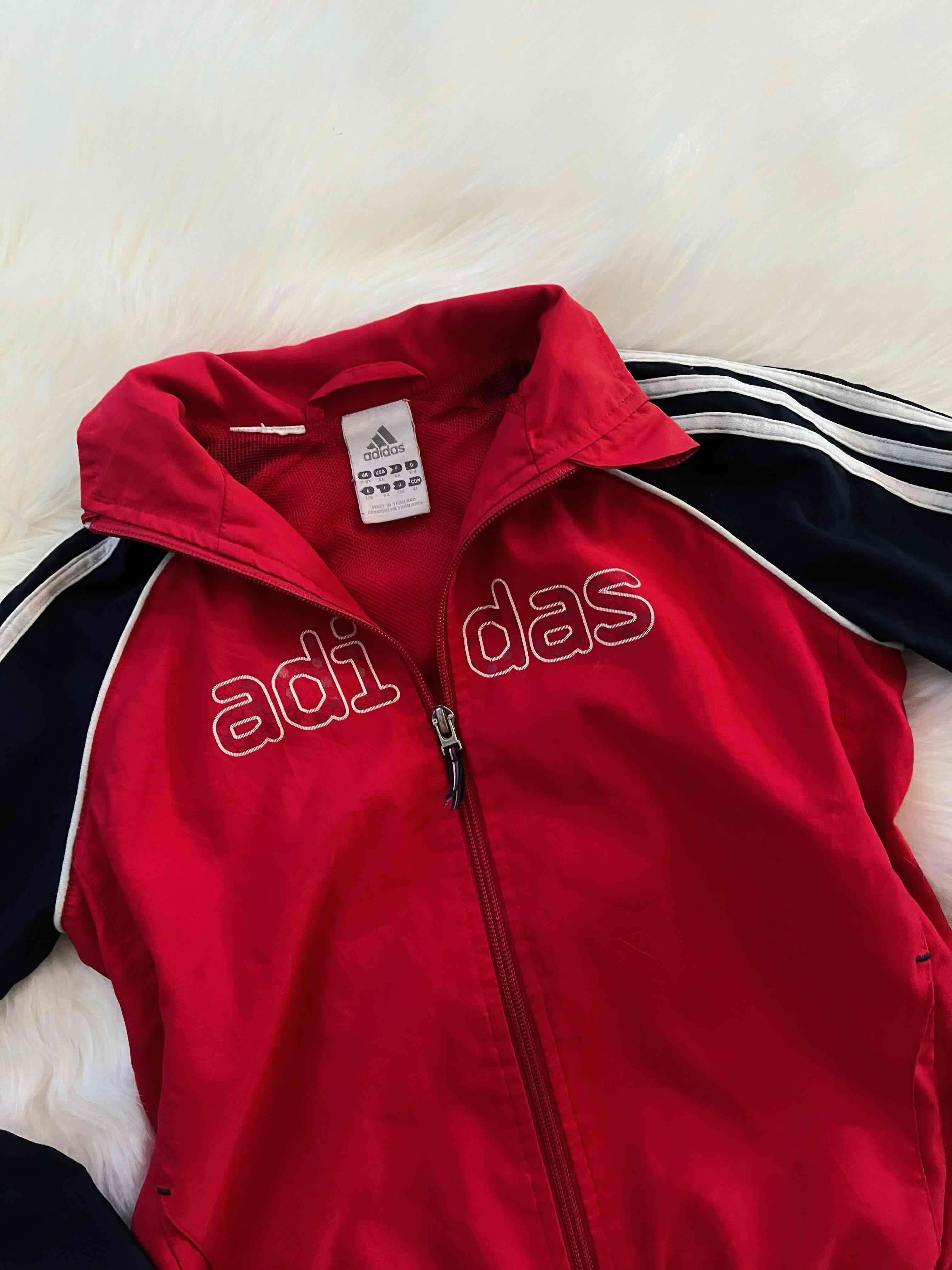 Chaqueta niño roja Adidas vintage talla 7/8 años - miniatura 2