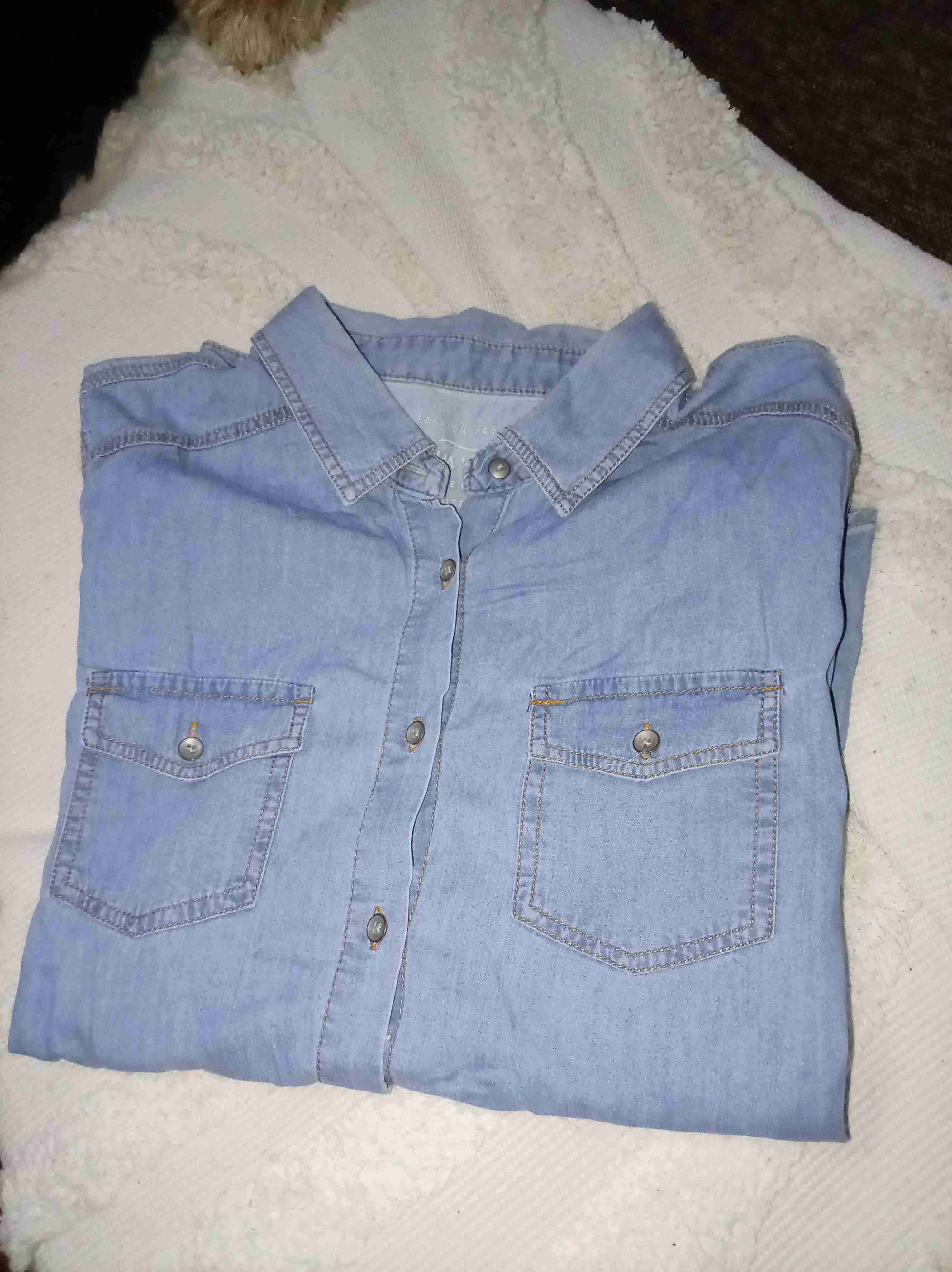 Camisa de mezclilla celeste - miniatura 2