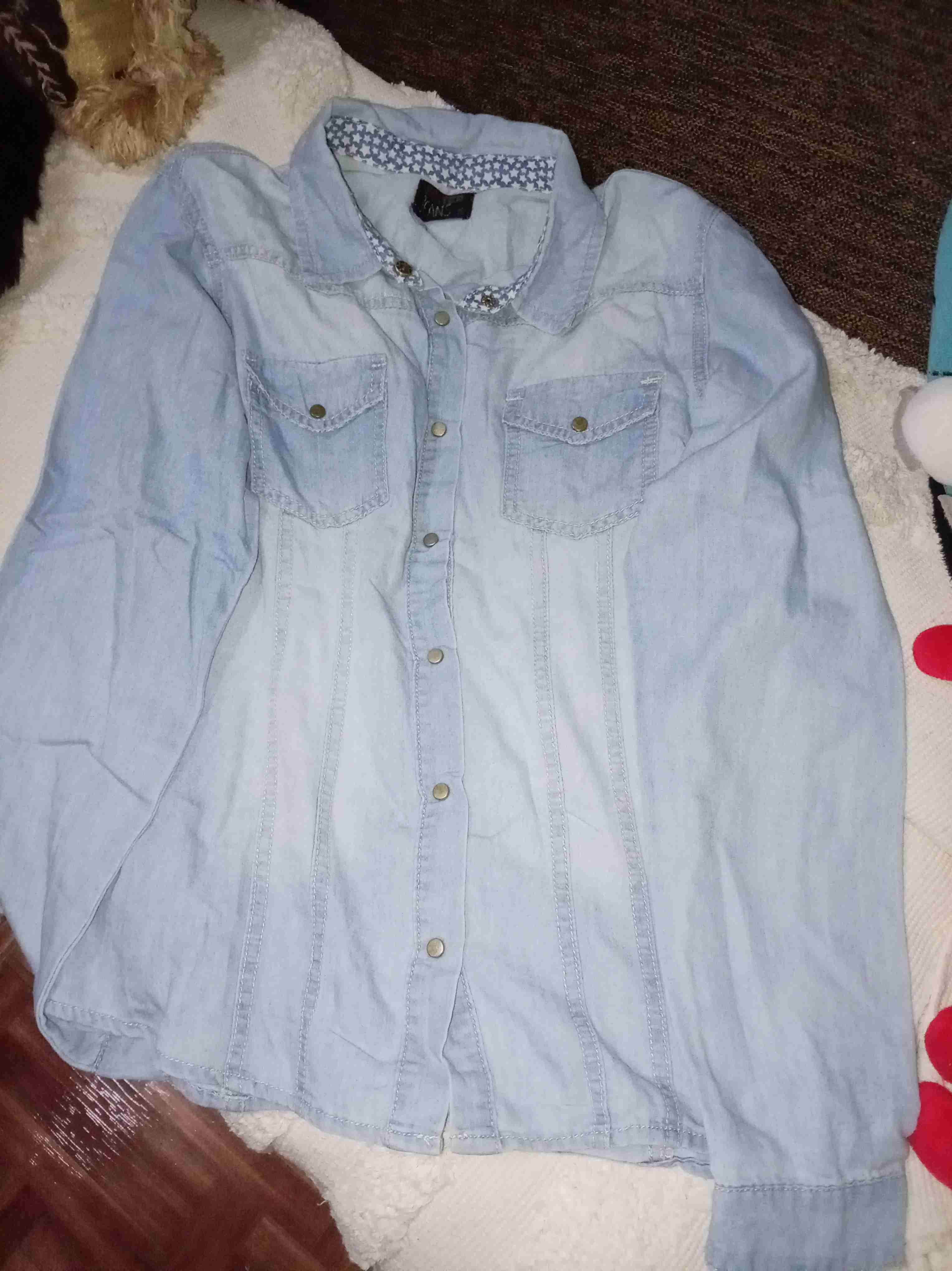 Camisa de mezclilla celeste - miniatura 4