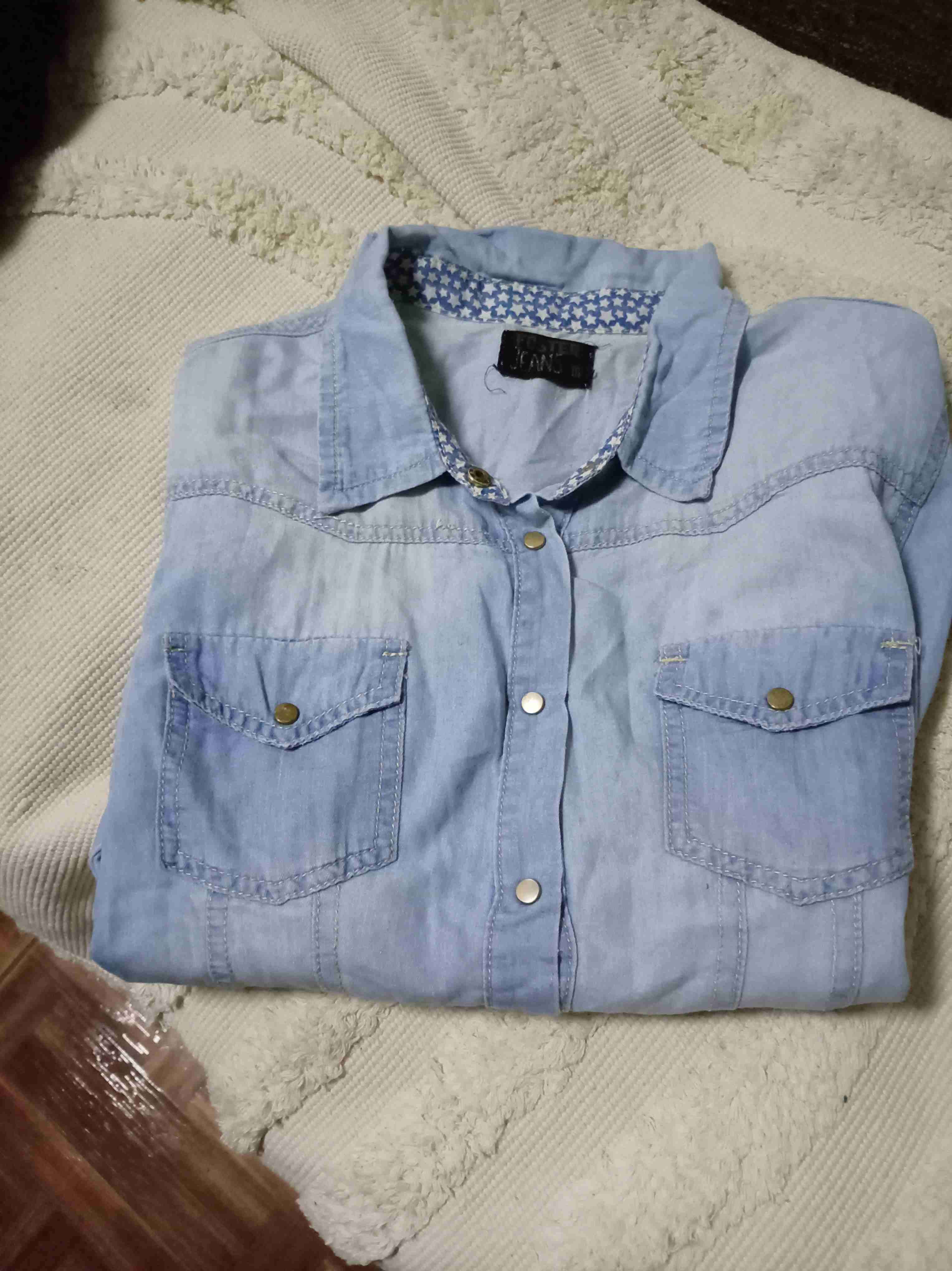 Camisa de mezclilla celeste - miniatura 5