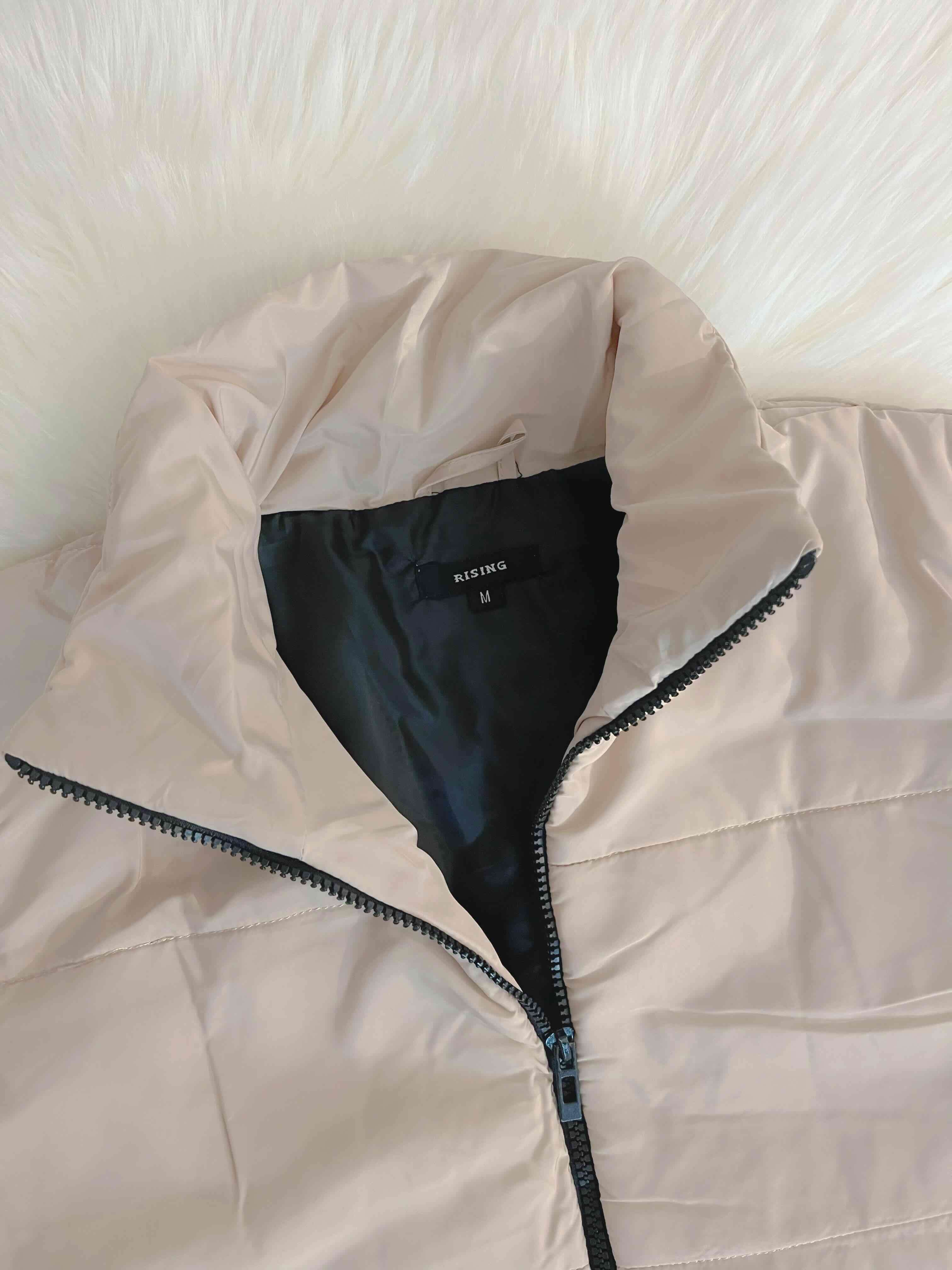 Chaleco sin mangas beige talla M - miniatura 2