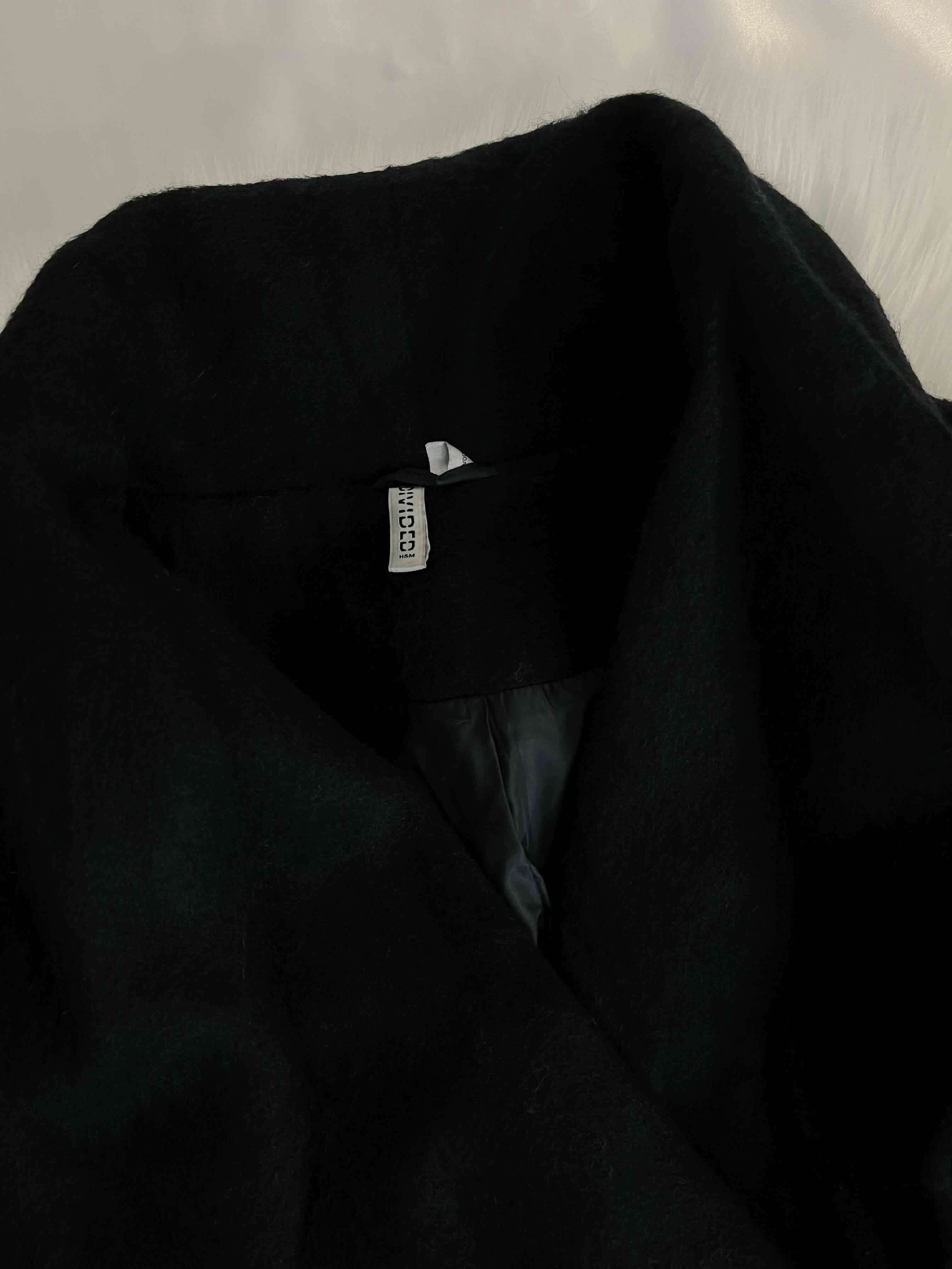 Abrigo negro mujer H&M talla M - miniatura 2