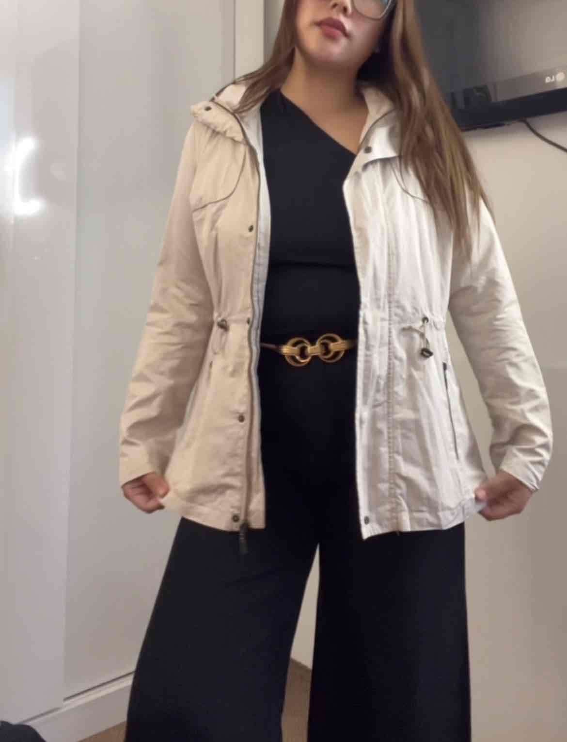 Chaqueta beige ELLE talla M - miniatura 3