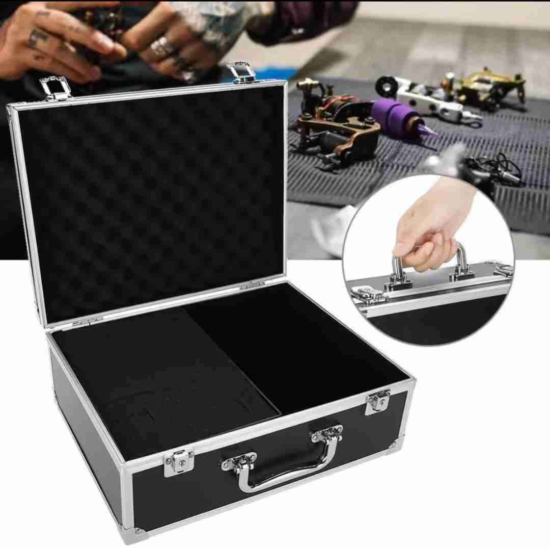 Maleta de aluminio negra de tatuador - miniatura 3
