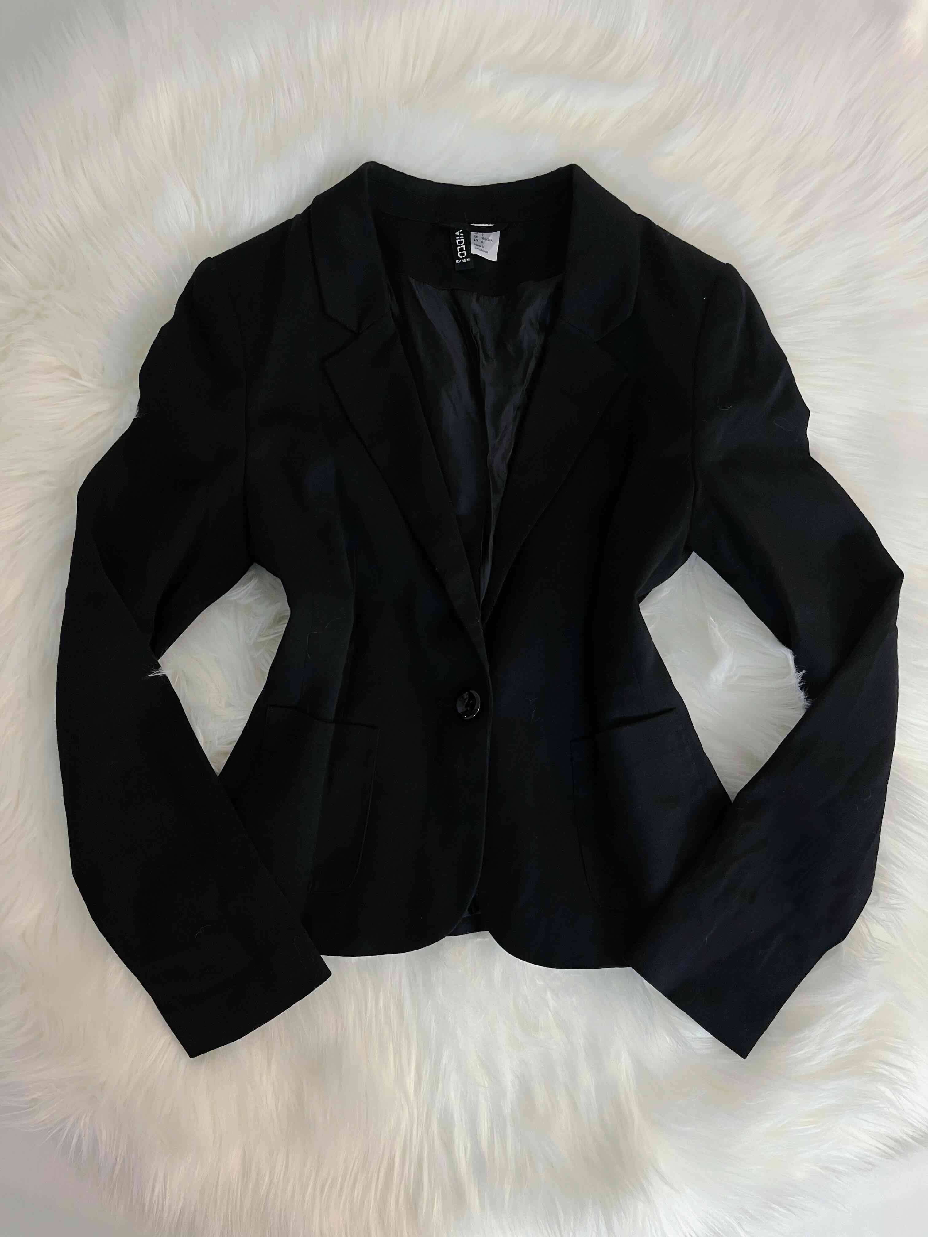 Blazer negro H&M talla S - miniatura 1