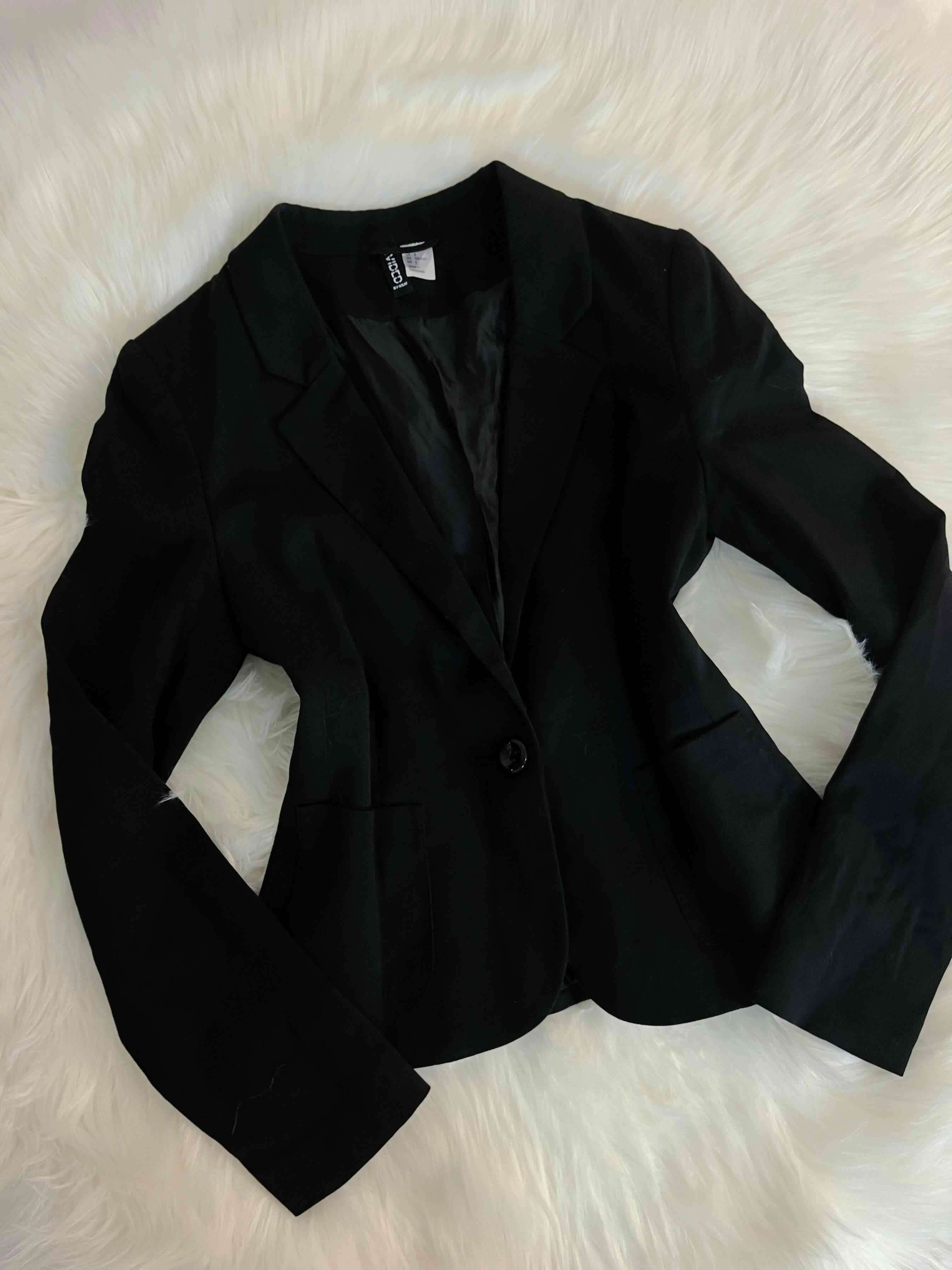 Blazer negro H&M talla S - miniatura 3