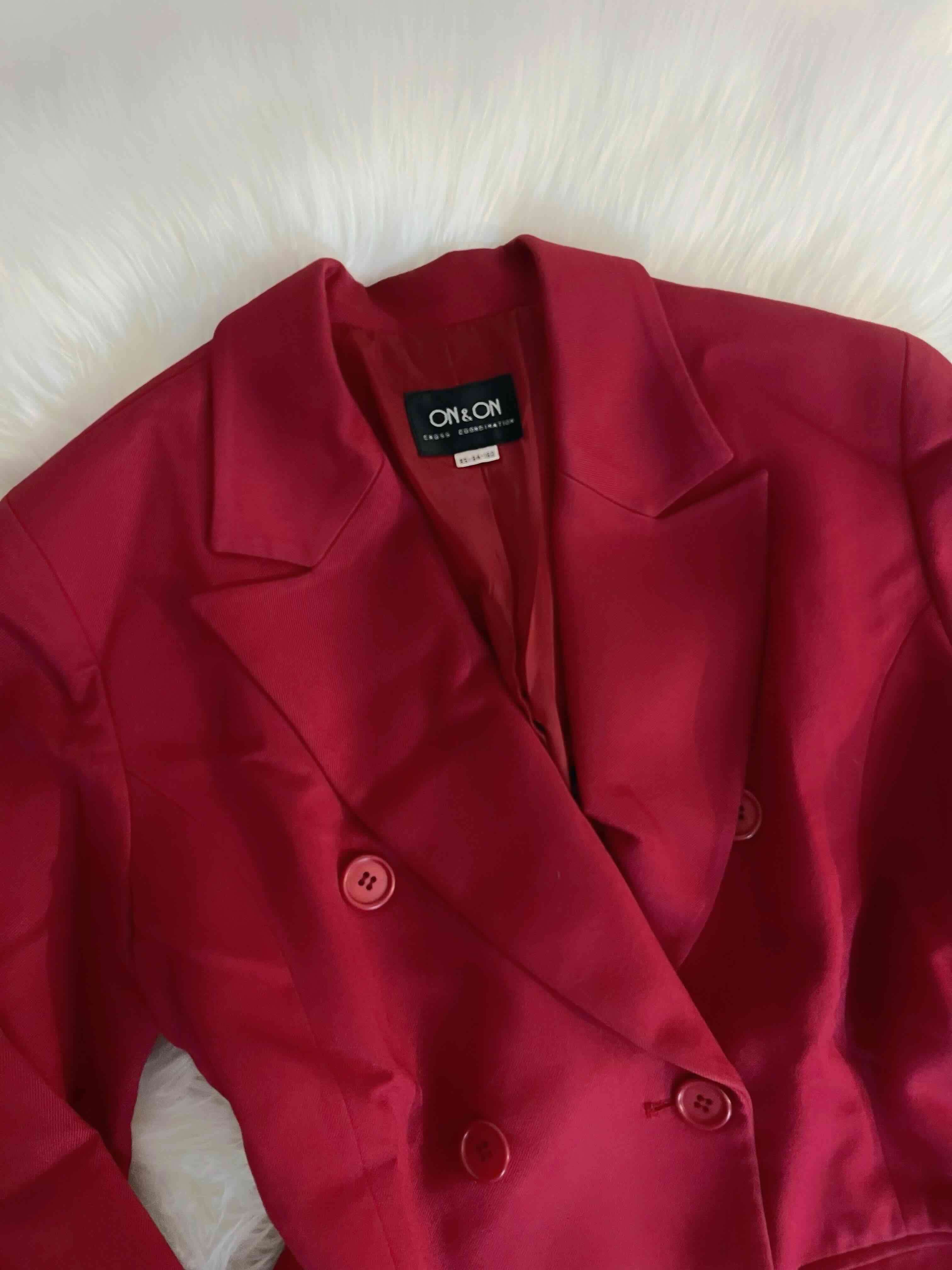 Blazer rojo elegante talla M/L overzised - miniatura 3