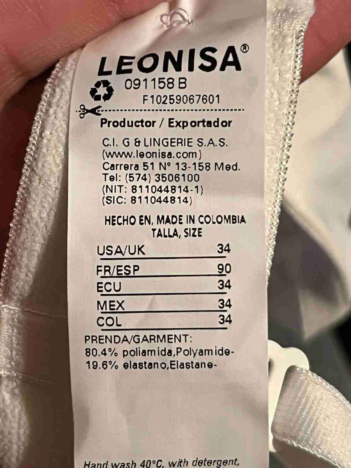 Soutien-gorge blanco con etiqueta talla 34 - miniatura 2