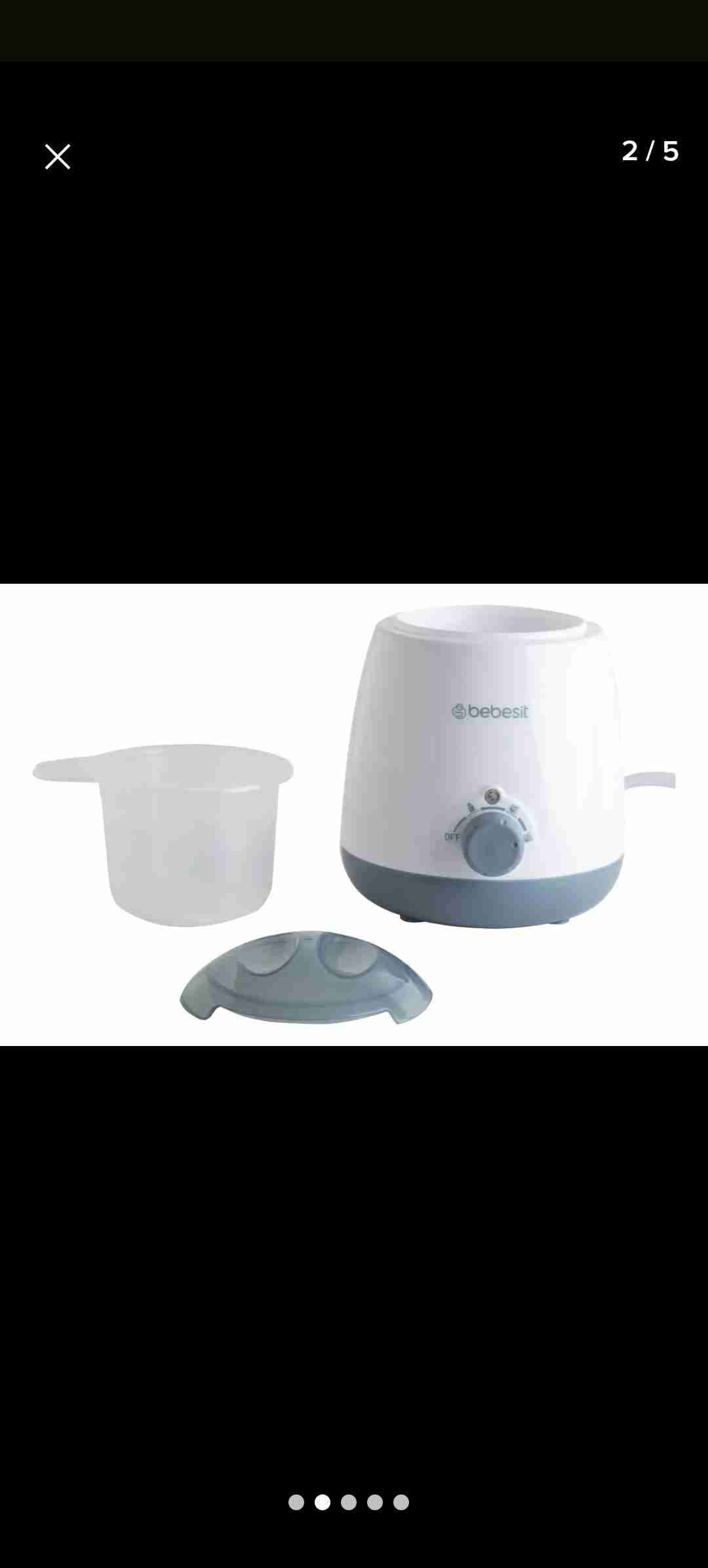 Calienta biberones Bebesit blanco - miniatura 3